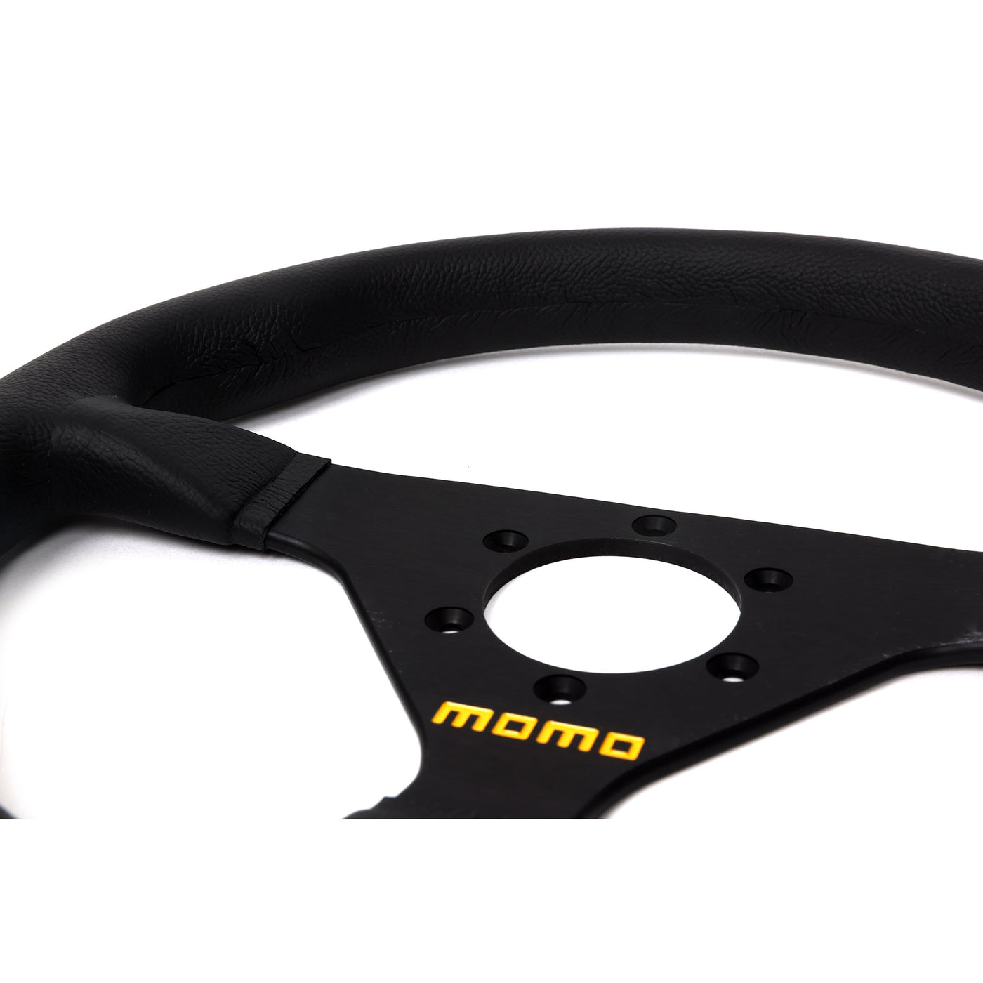 Momo MOD78 Leather Steering Wheel 320 mm - Black/Black Spokes MOM-R1909-33L