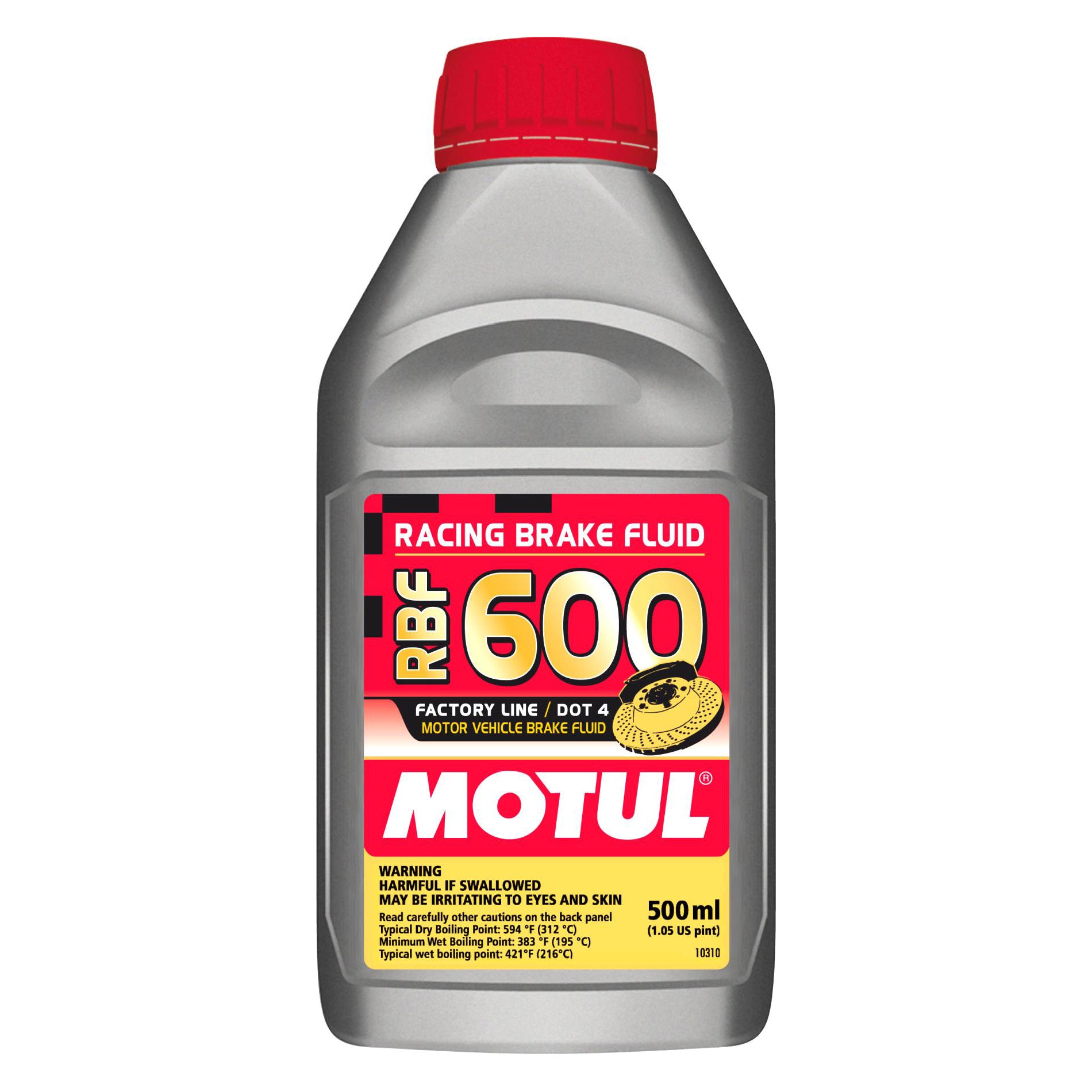 Motul RBF 600 & 660 Racing DOT 4 Brake Fluid (1/2 L)