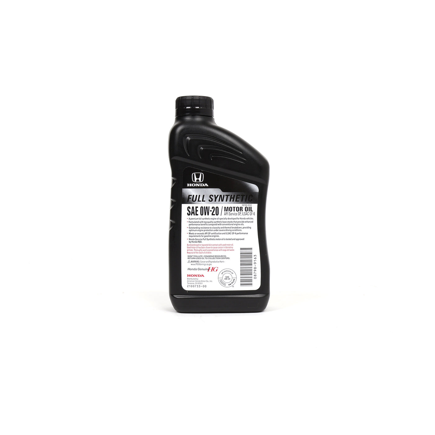 Honda Full Synthetic 0W-20 Oil 08798-9163