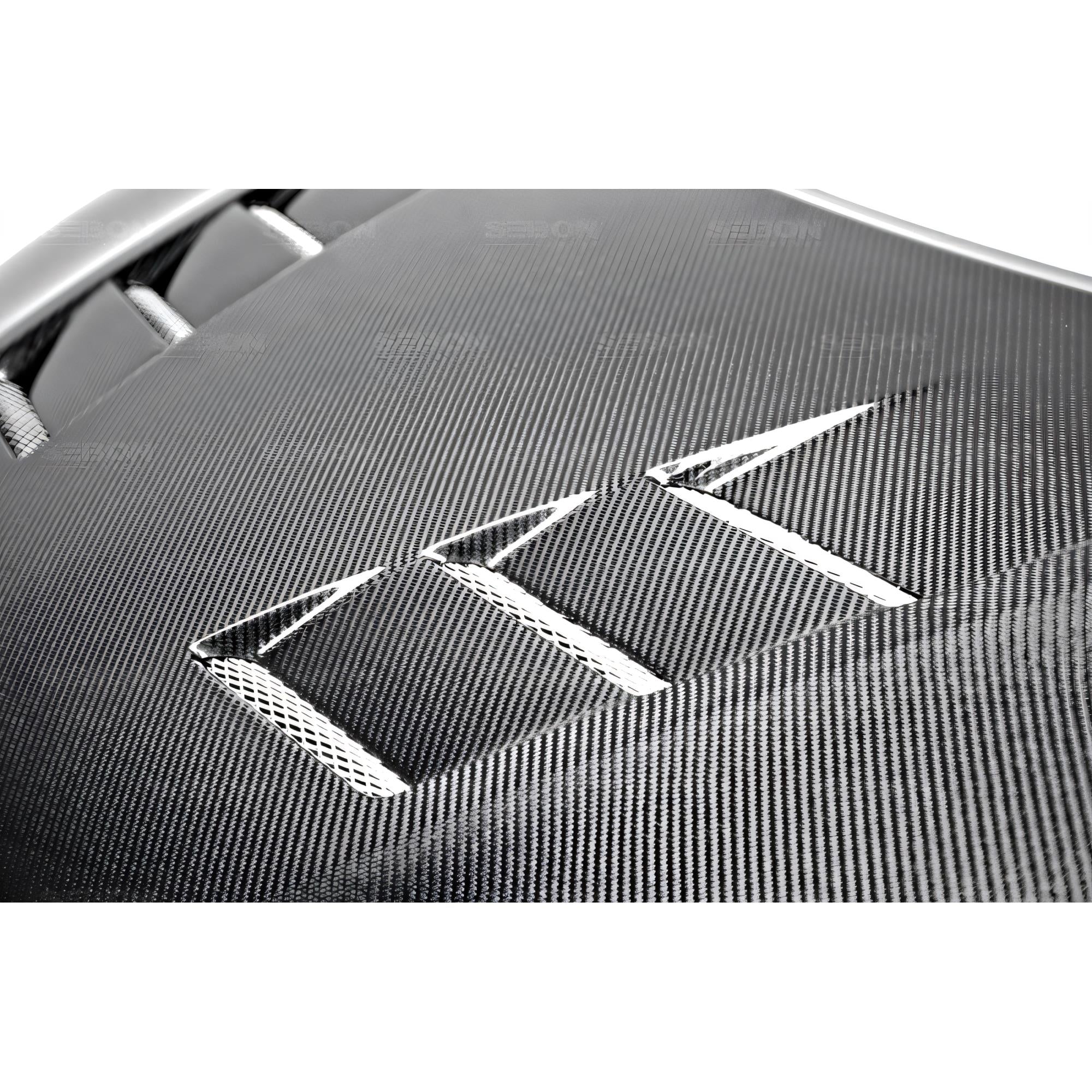 Seibon TS-Style Carbon Fiber Hood for 12-15 Civic Coupe