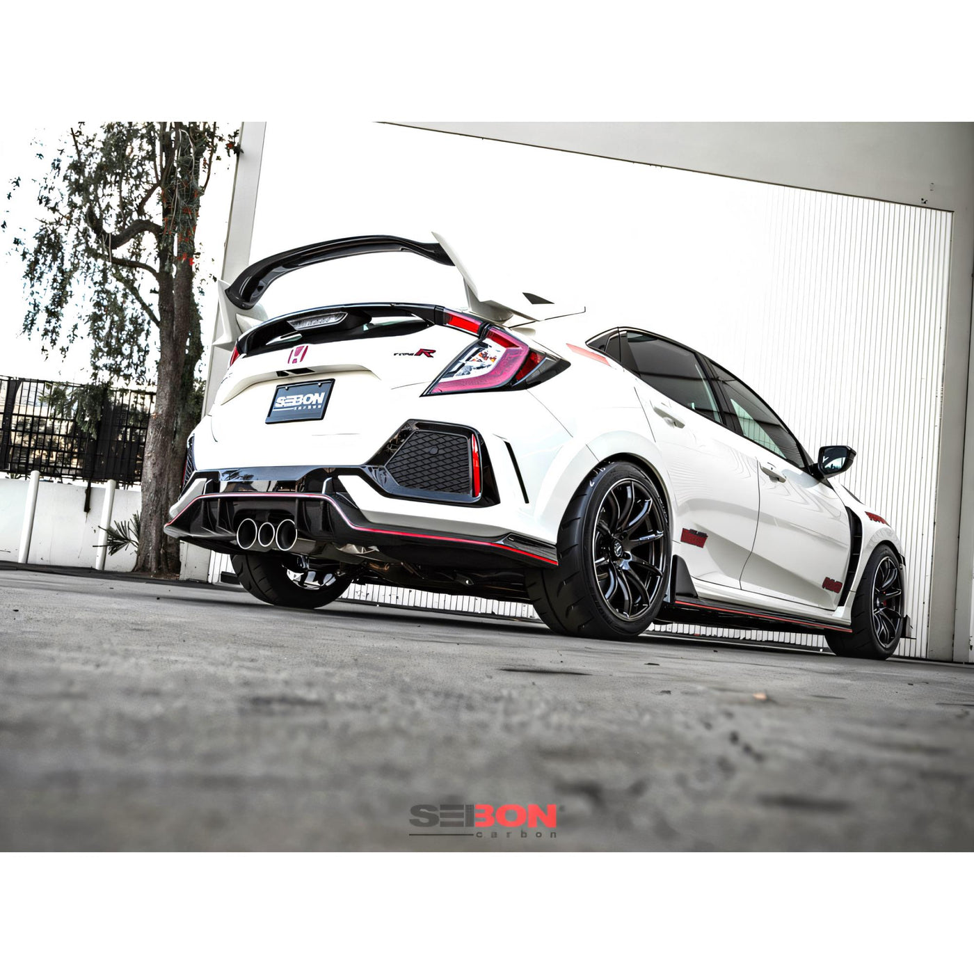 Seibon Carbon Fiber Rear Lip for 17-21 Civic Type R