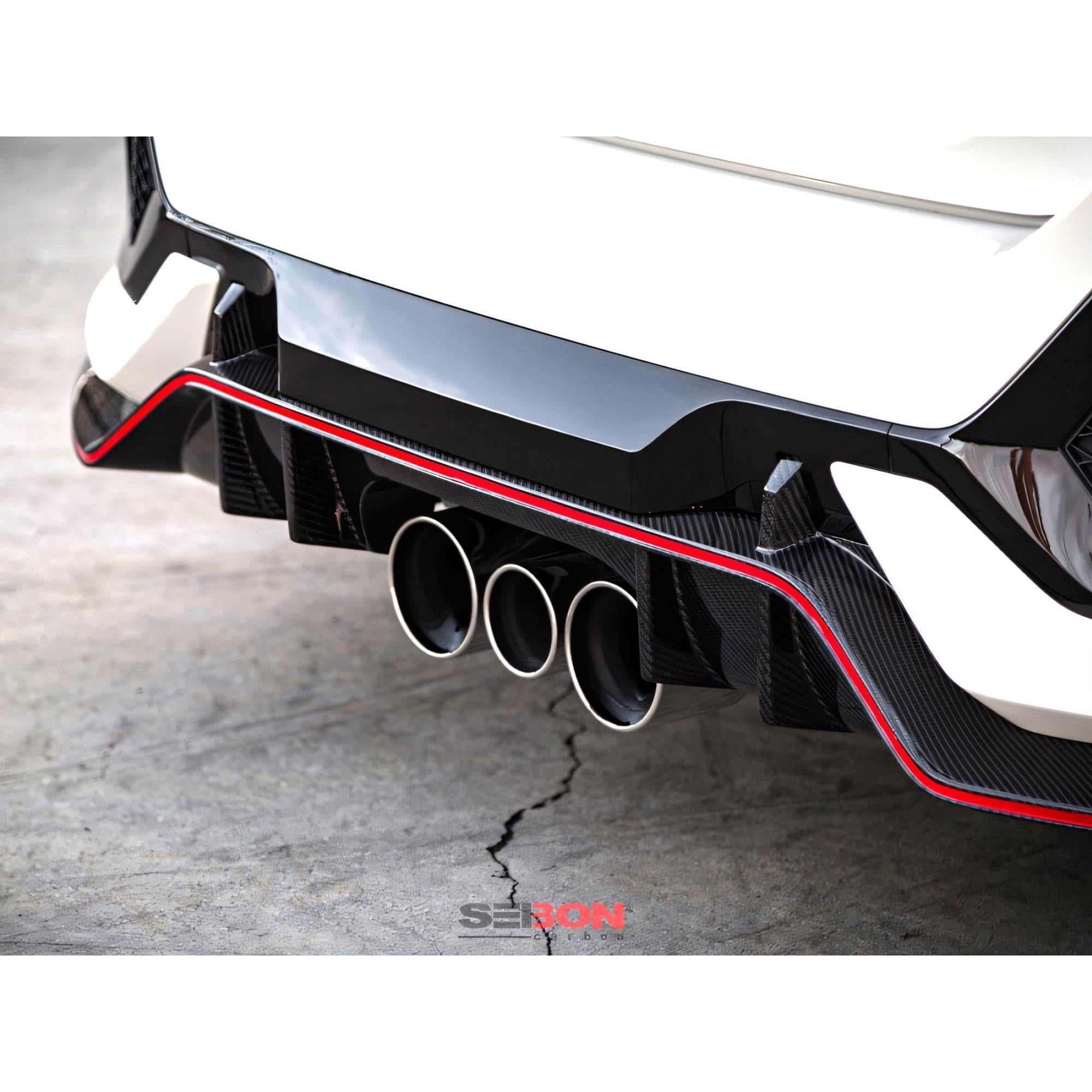 Seibon Carbon Fiber Rear Lip for 17-21 Civic Type R