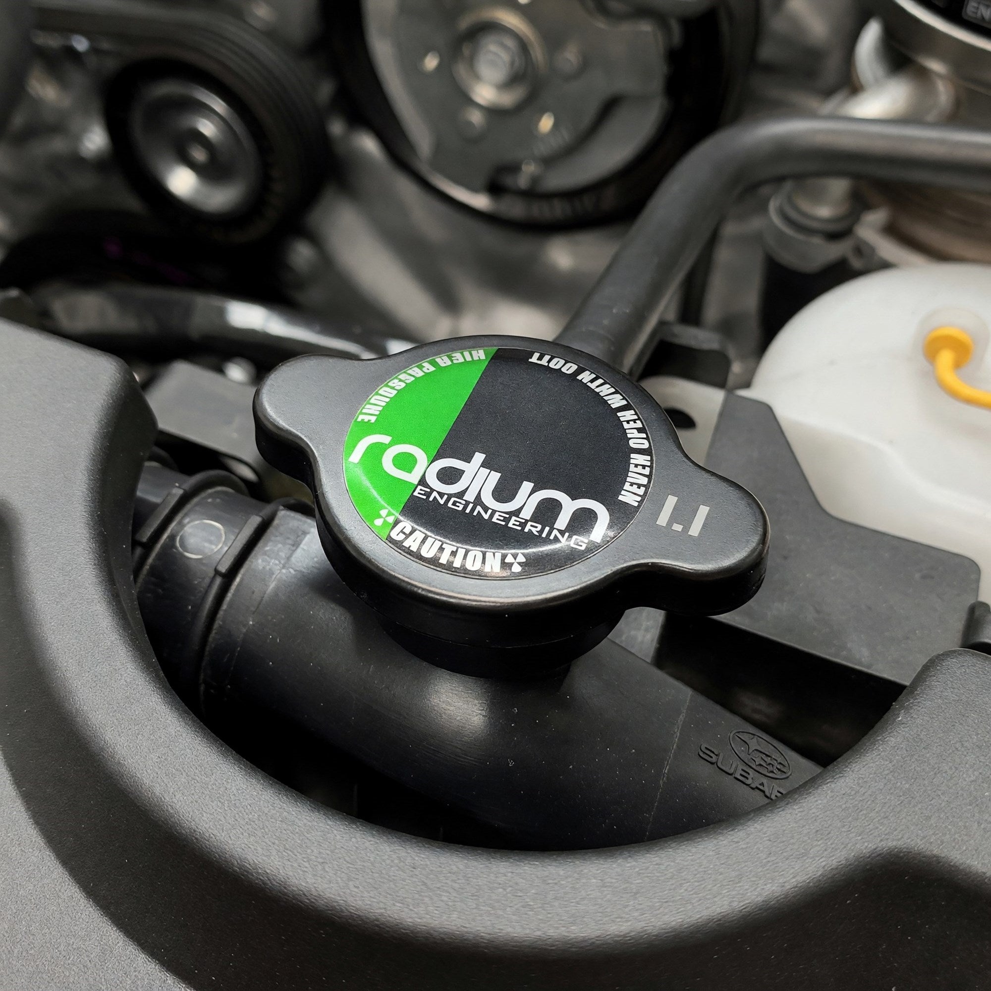 Radium Radiator Cap, Type-A, 1.1 Bar (16 psi), Black
