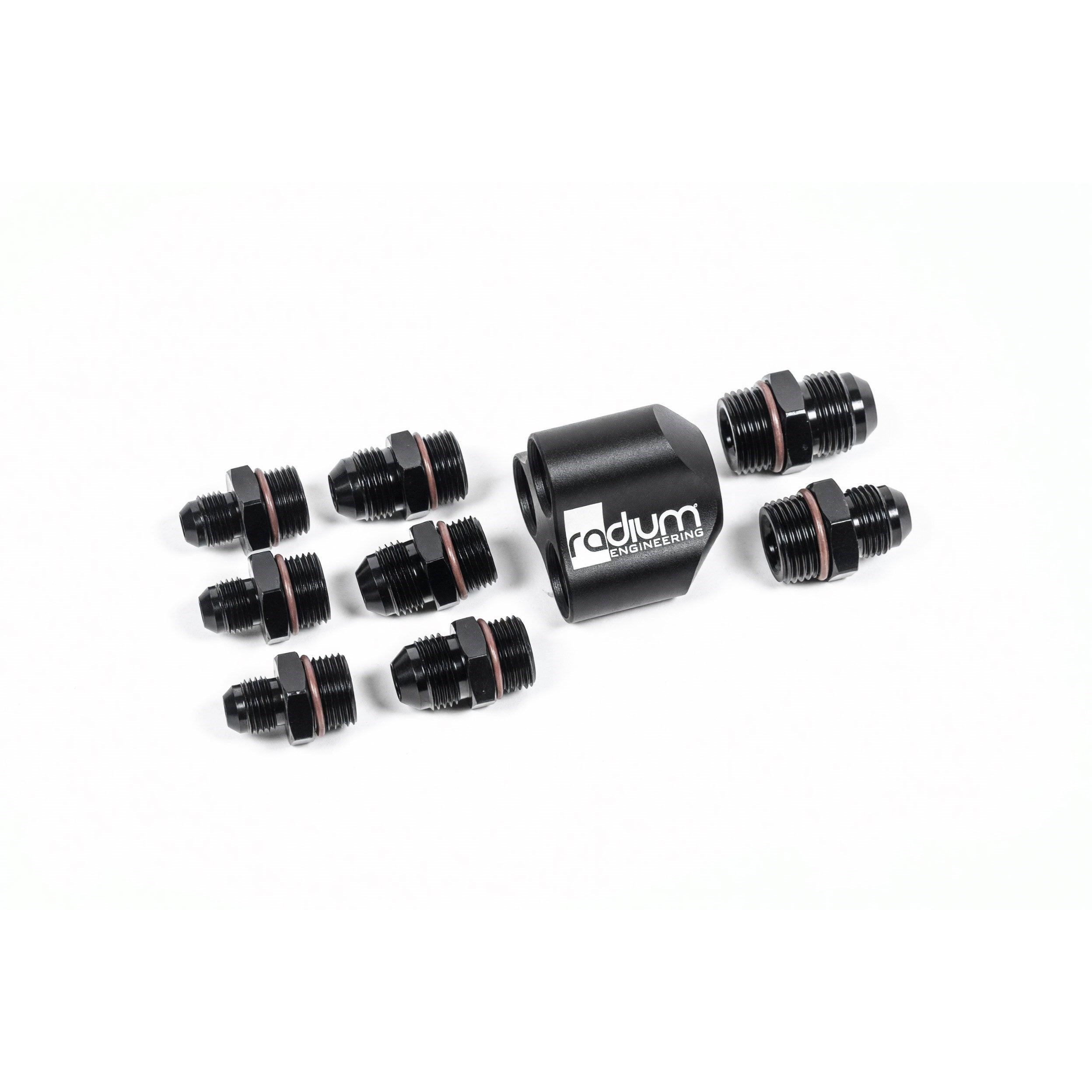 Radium 3 Into 1 Fuel Distribution Block, 8AN/10AN Fittings
