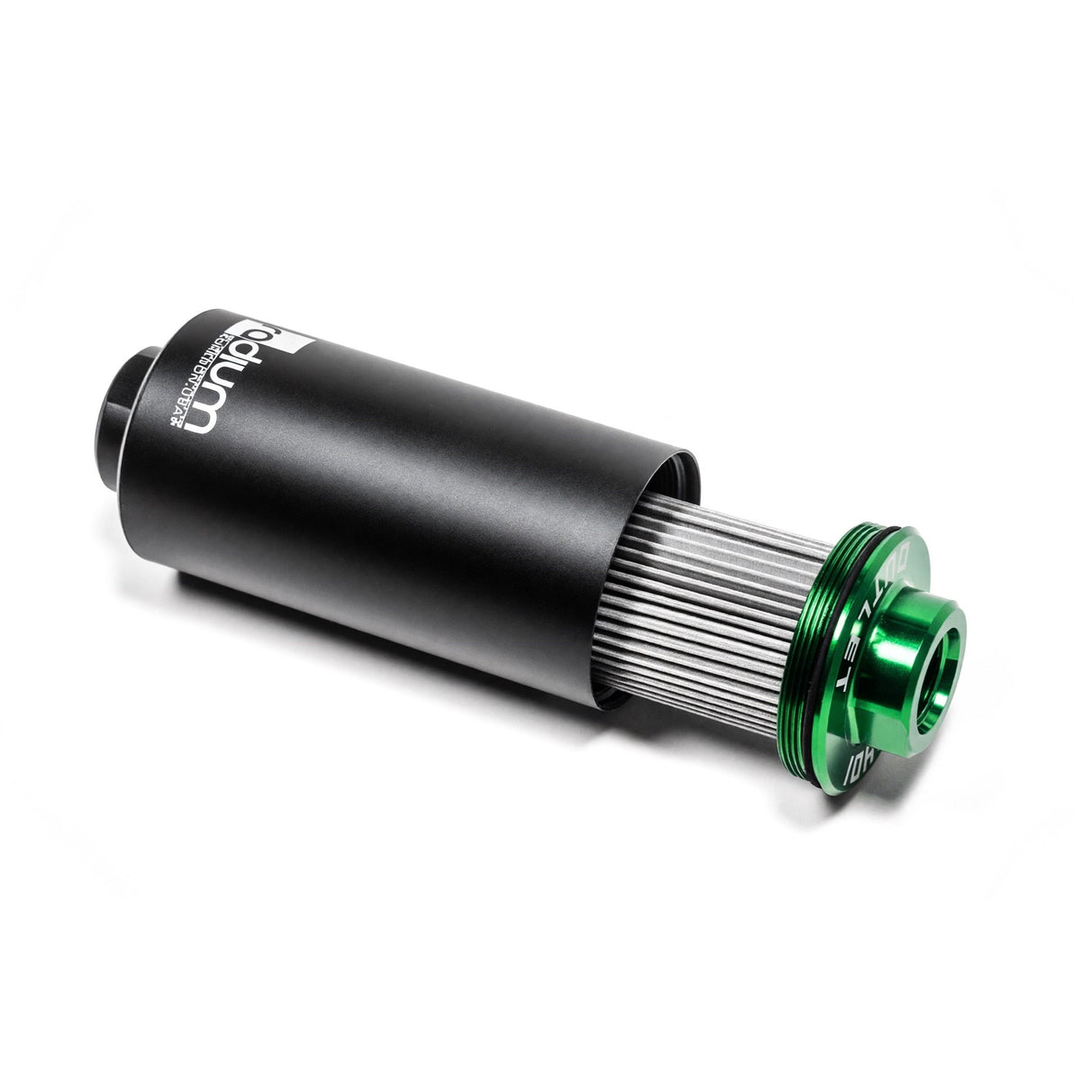 Radium High Flow Fuel Filter, 10 Micron Stainless, 10AN ORB