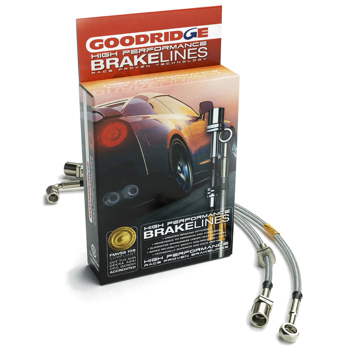 Goodridge G-Stop Stainless Steel Brake Lines for 90-93 Accord