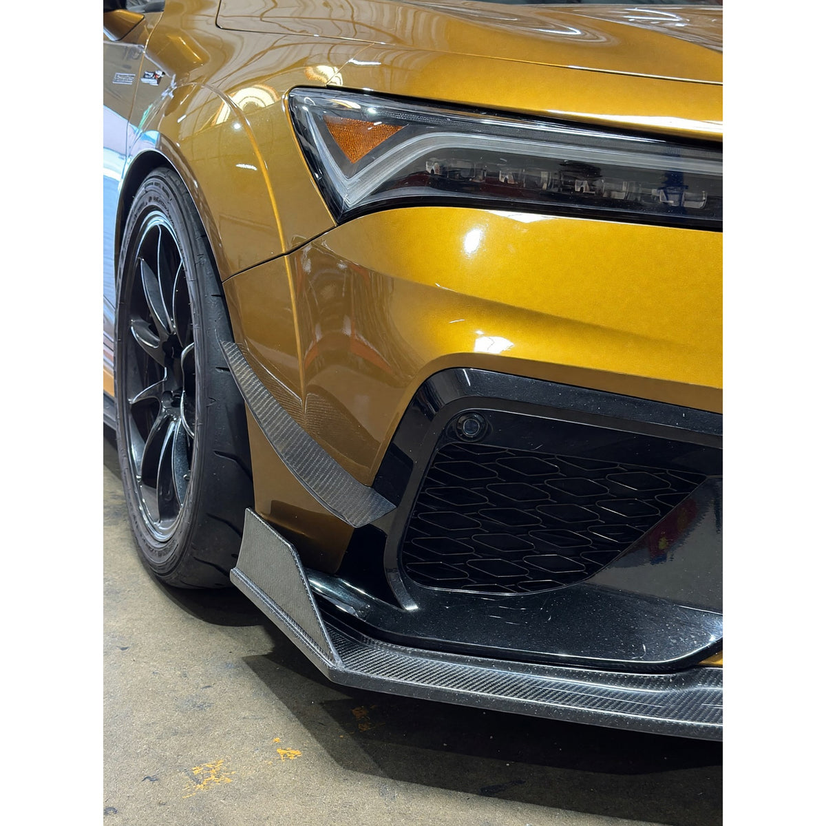APR Carbon Fiber Front Bumper Canards for DE5 Integra Type S