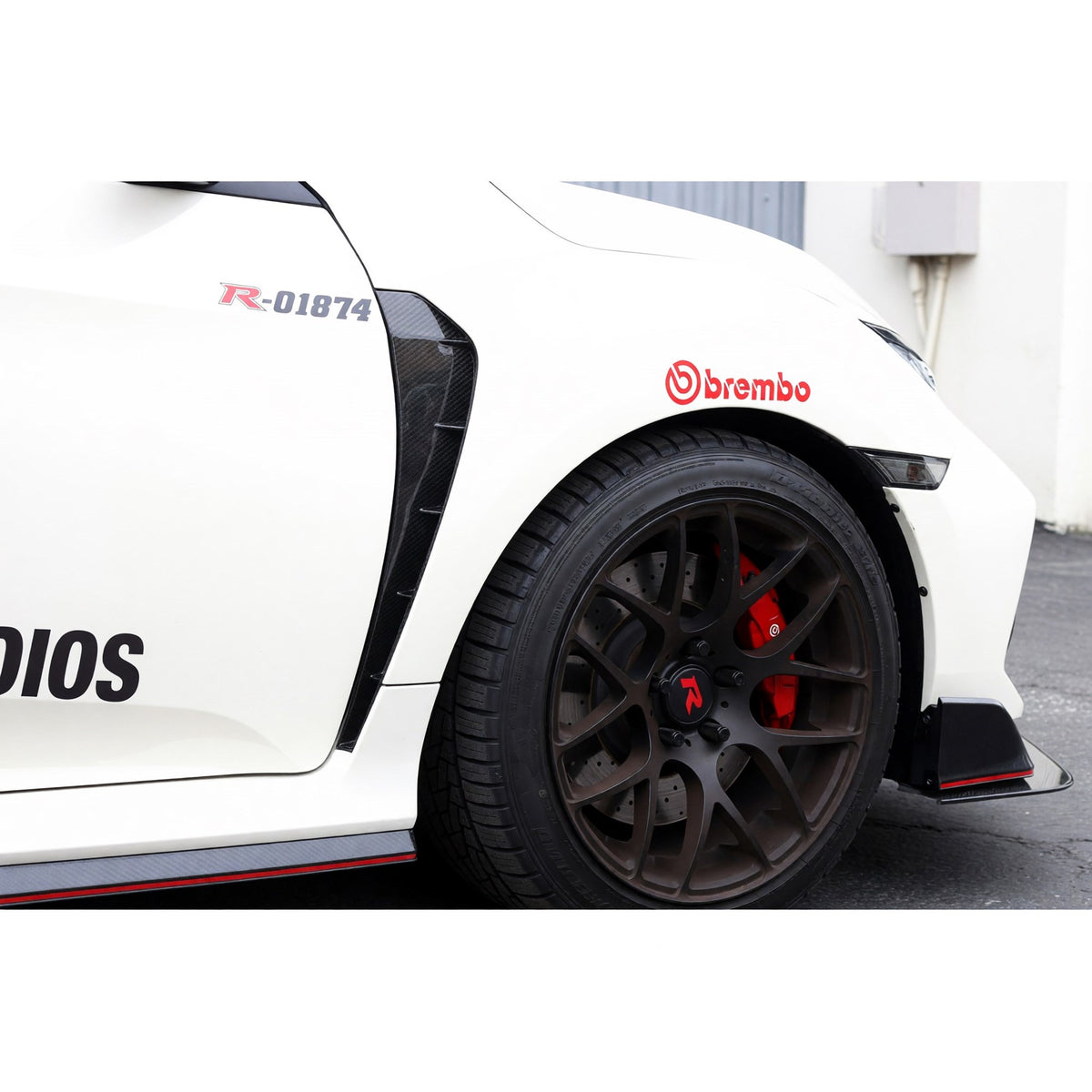 APR Carbon Fiber Fender Vents for FK8 Civic Type R