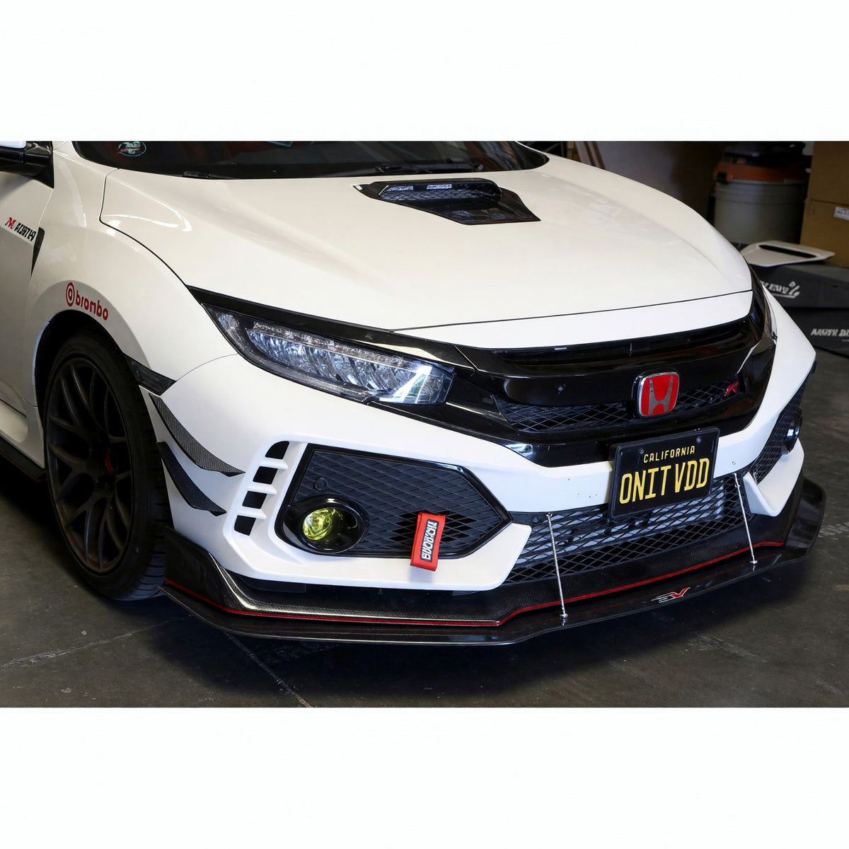 APR Carbon Fiber Front Canards for FK8 Civic Type R