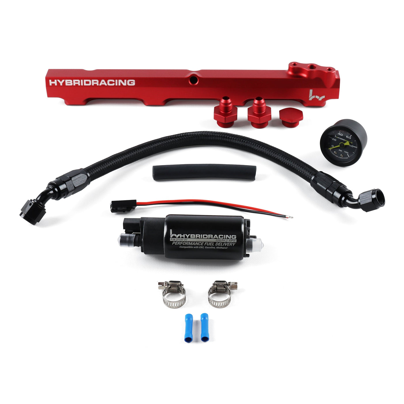 Hybrid Racing B-Series Fuel System Package Red HYB-BUN-01-122