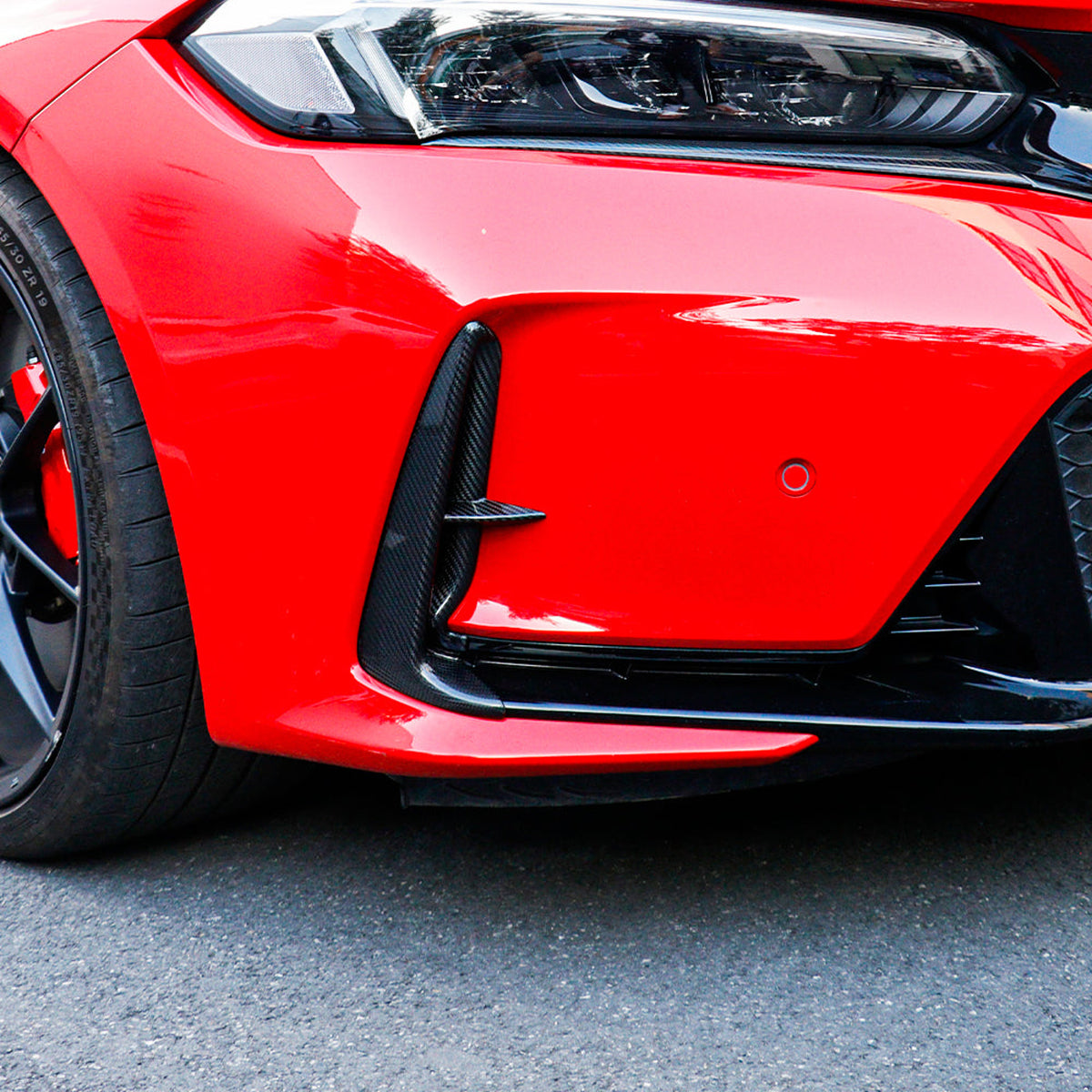 Reflecto Cvr Create Carbon Dry Carbon FL5 Type R Front Reflector Cover · Hybrid Racing