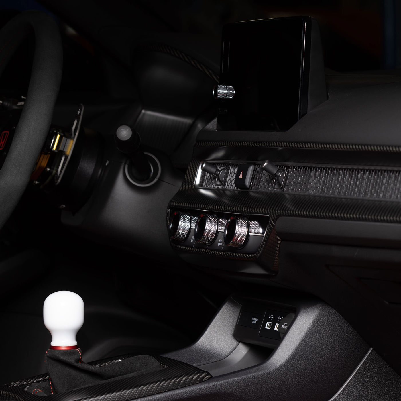 Create Carbon Dry Carbon 2022+ Civic Dash Trim Panels