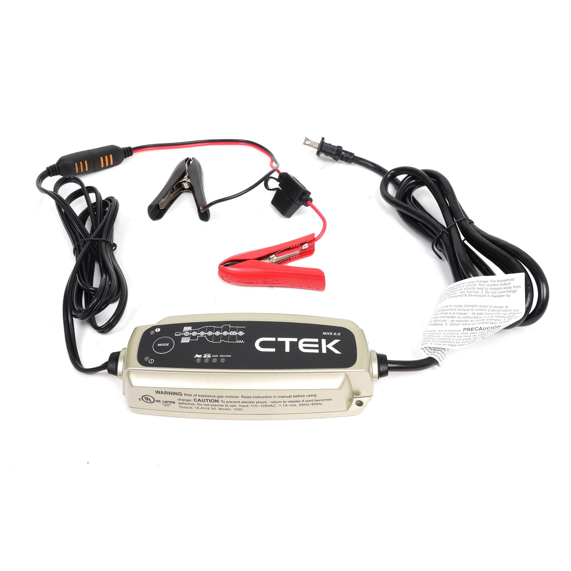 CTEK MXS 5.0 Universal Battery Charger and Maintainer