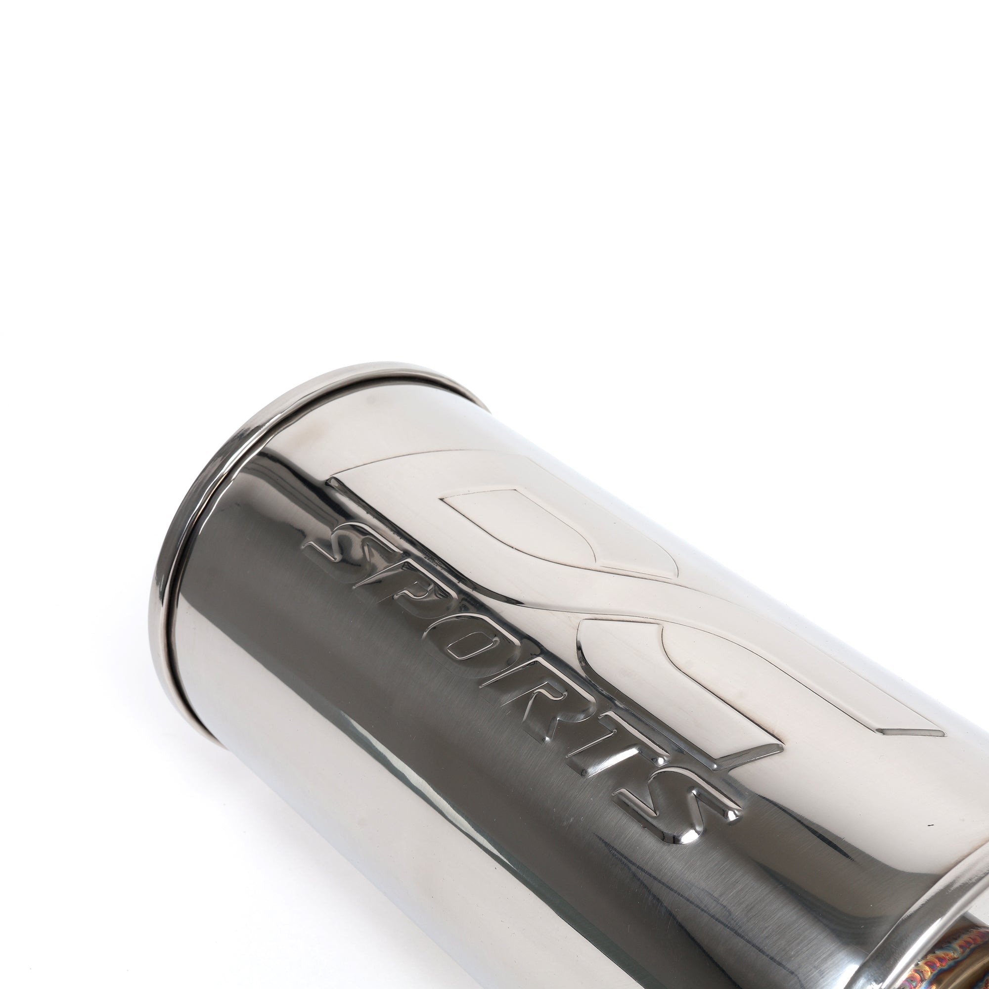 DC Sports Universal Round Muffler 2.5" Inlet / 2.5" Outlet