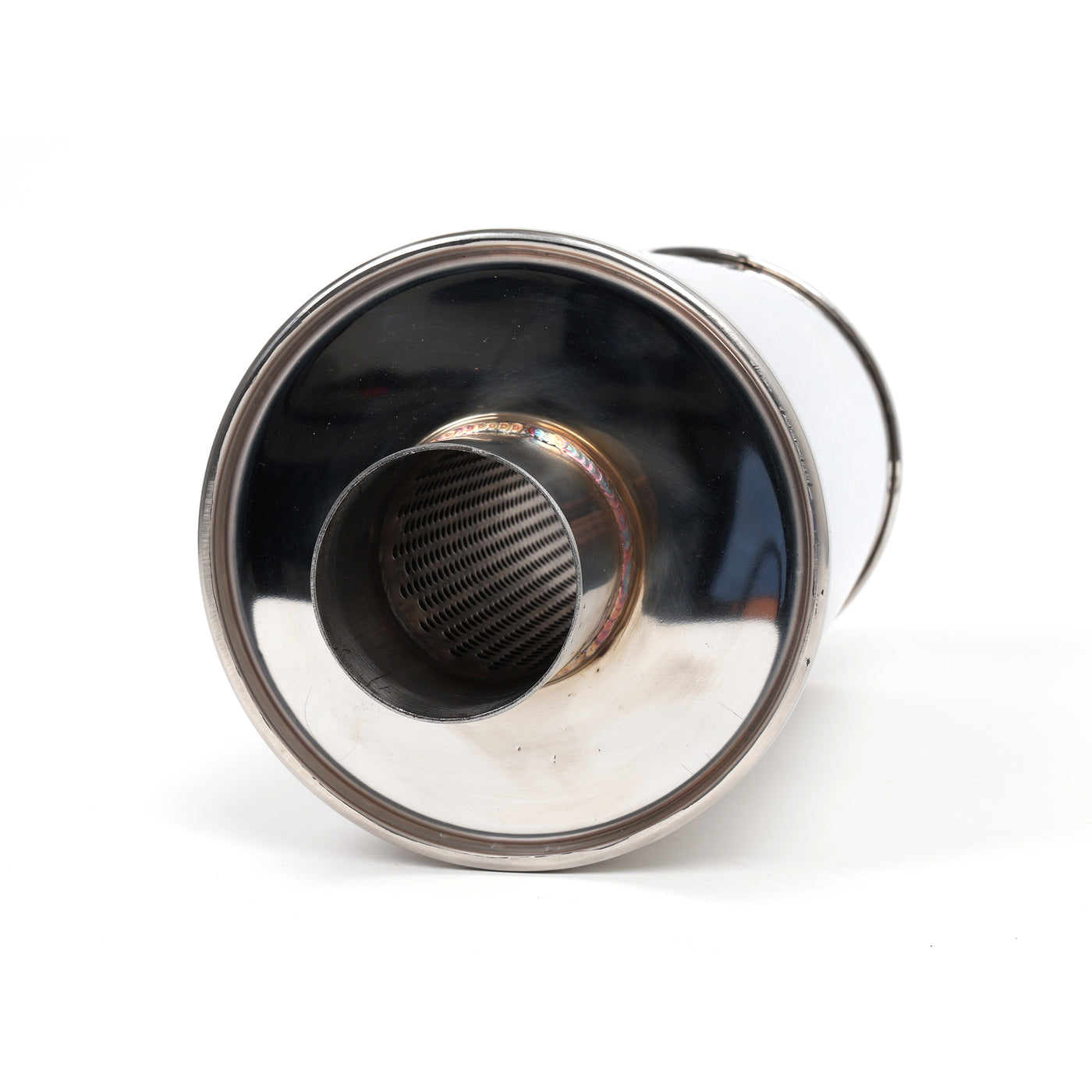 DC Sports Universal Round Muffler 2.5" Inlet / 2.5" Outlet