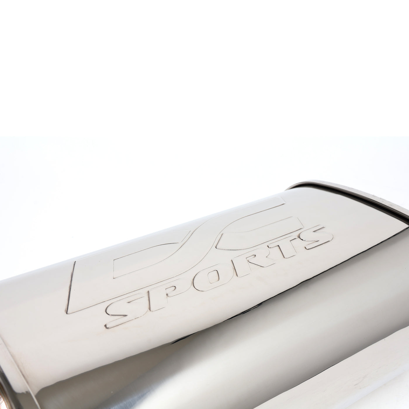 DC Sports Universal Oval Muffler 2.5" Inlet 2.5" Outlet