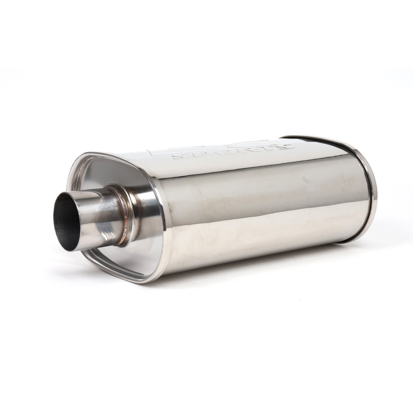 DC Sports Universal Oval Muffler 2.5" Inlet / 3" Outlet
