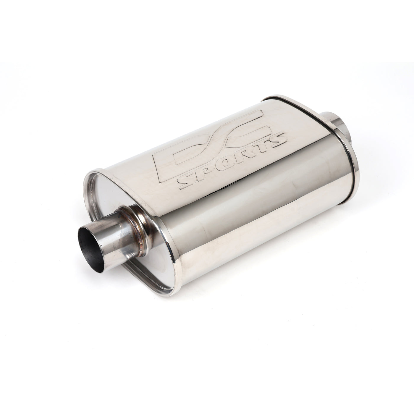 DC Sports Universal Oval Muffler 2.5" Inlet / 3" Outlet