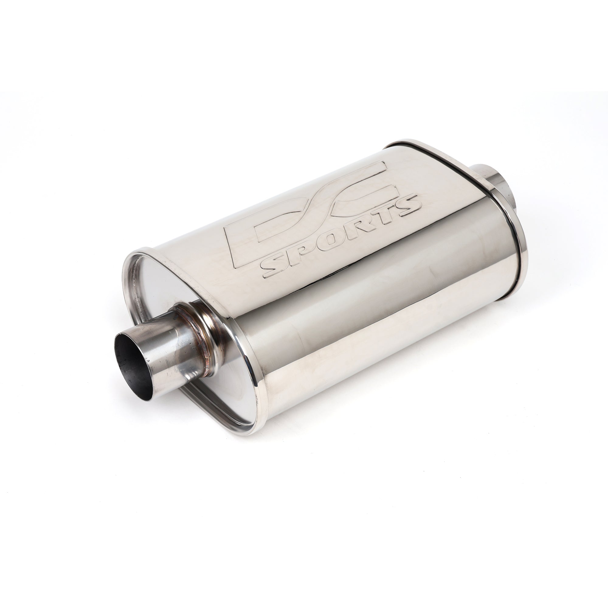 DC Sports Universal Oval Muffler 2.5" Inlet / 3" Outlet