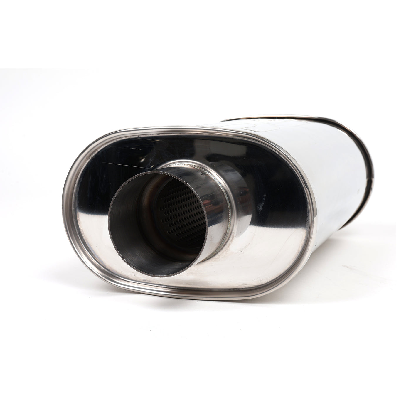 DC Sports Universal Oval Muffler 2.5" Inlet / 3" Outlet