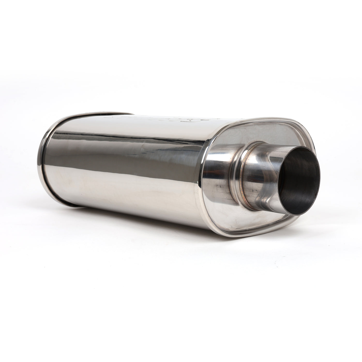 DC Sports Universal Oval Muffler 2.5" Inlet / 3" Outlet