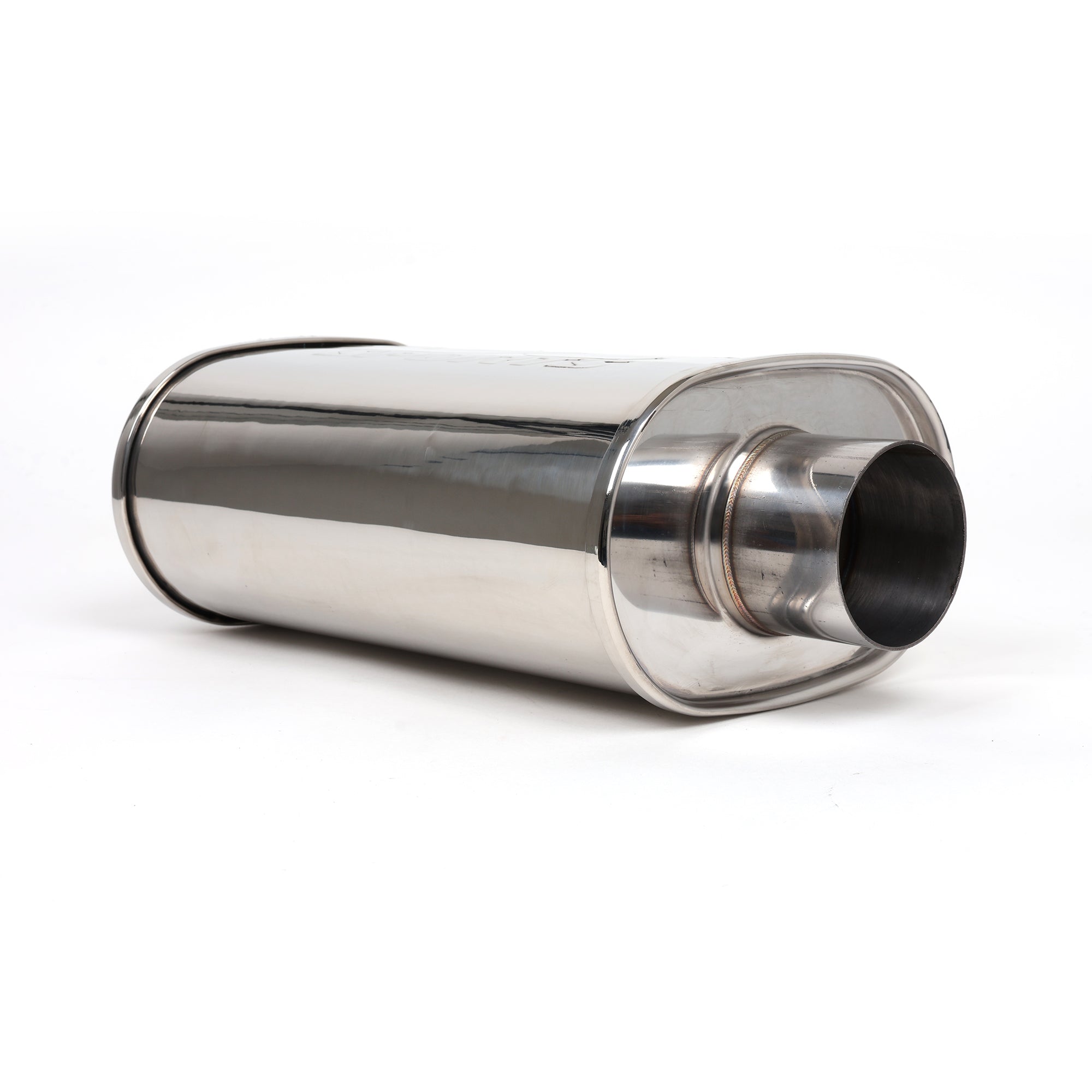 DC Sports Universal Oval Muffler 2.5" Inlet / 3" Outlet