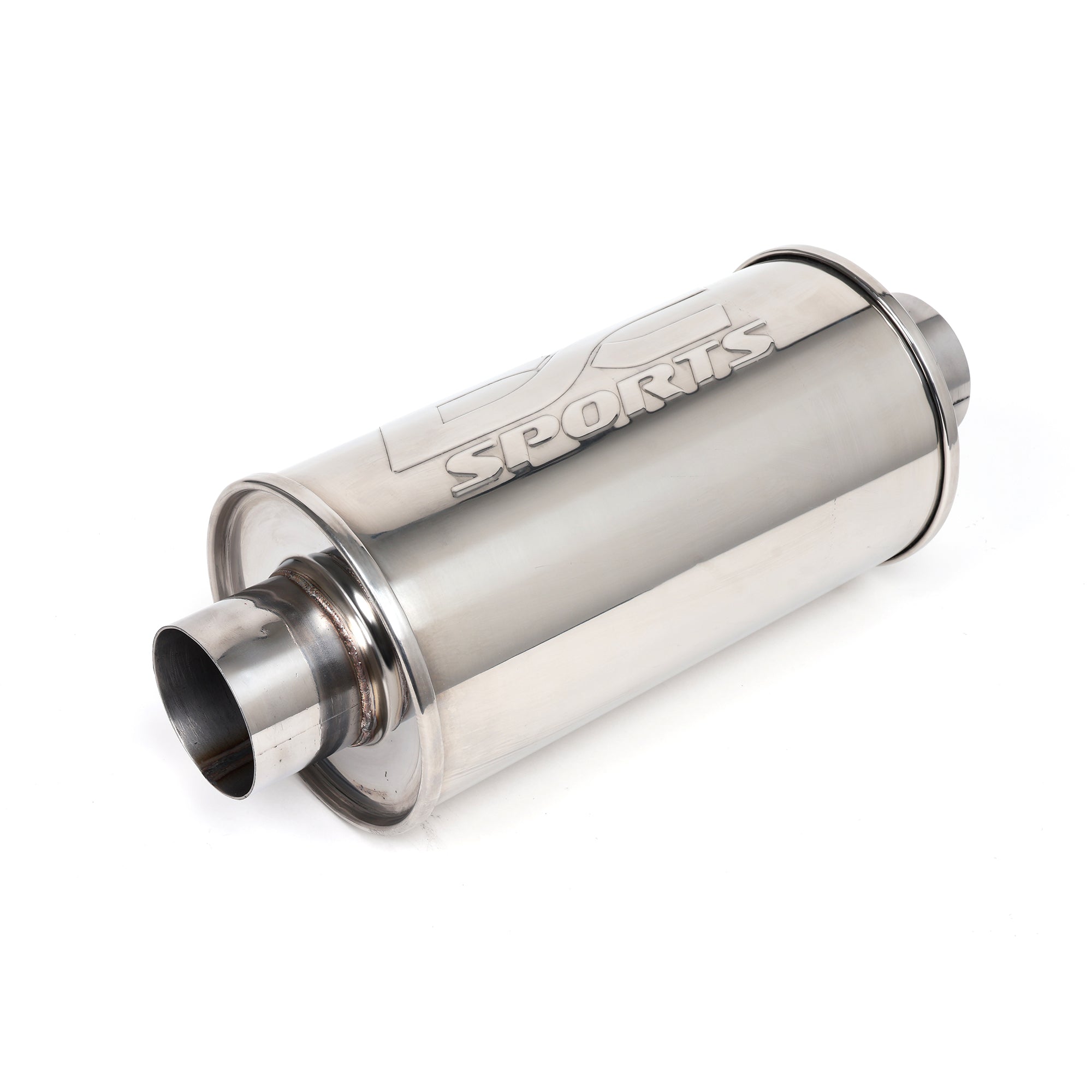 DC Sports Universal Round Muffler 3" Inlet / 3" Outlet
