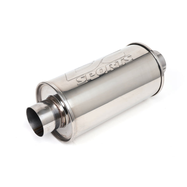 DC Sports Universal Round Muffler 3" Inlet / 3" Outlet