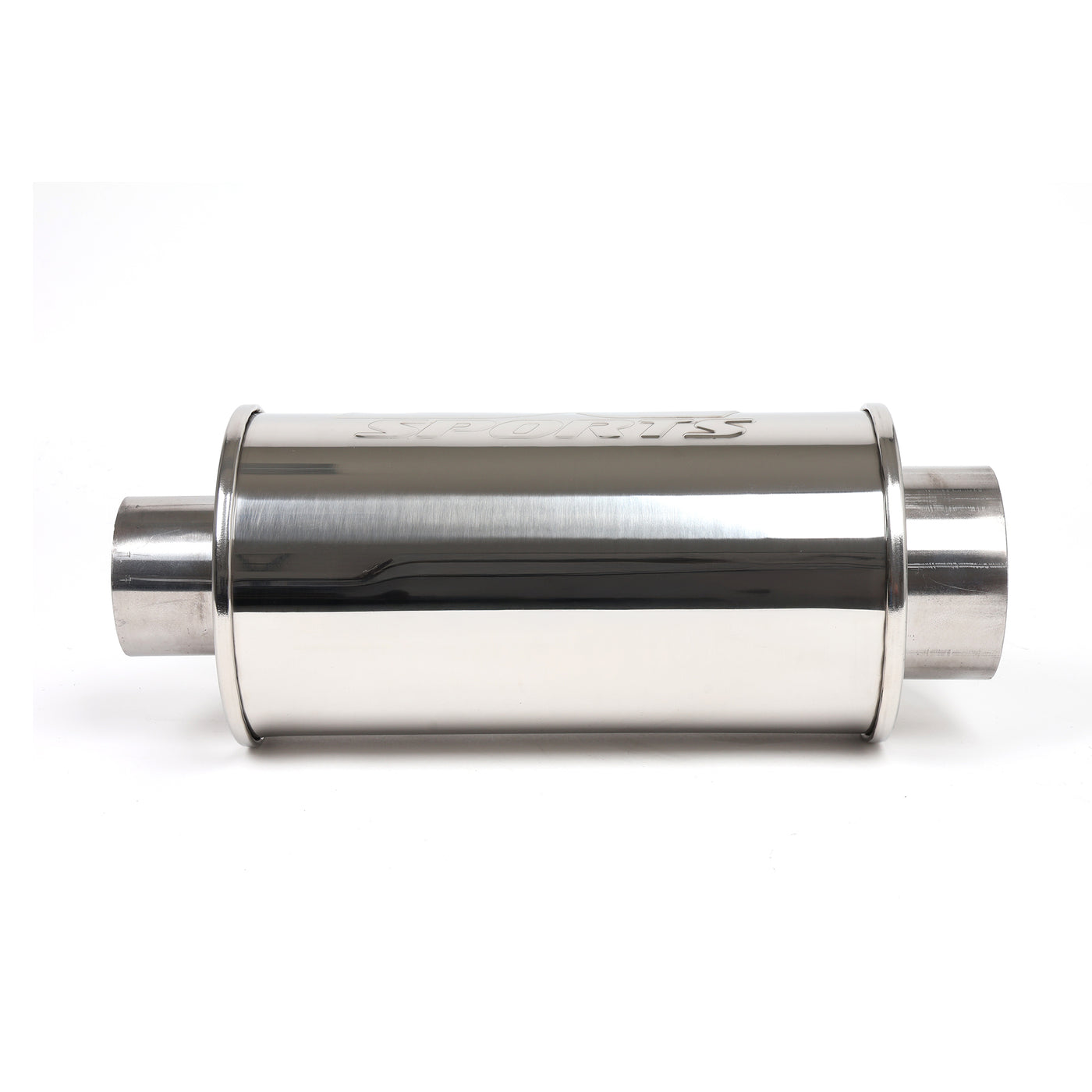 DC Sports Universal Round Muffler 3" Inlet / 4" Outlet