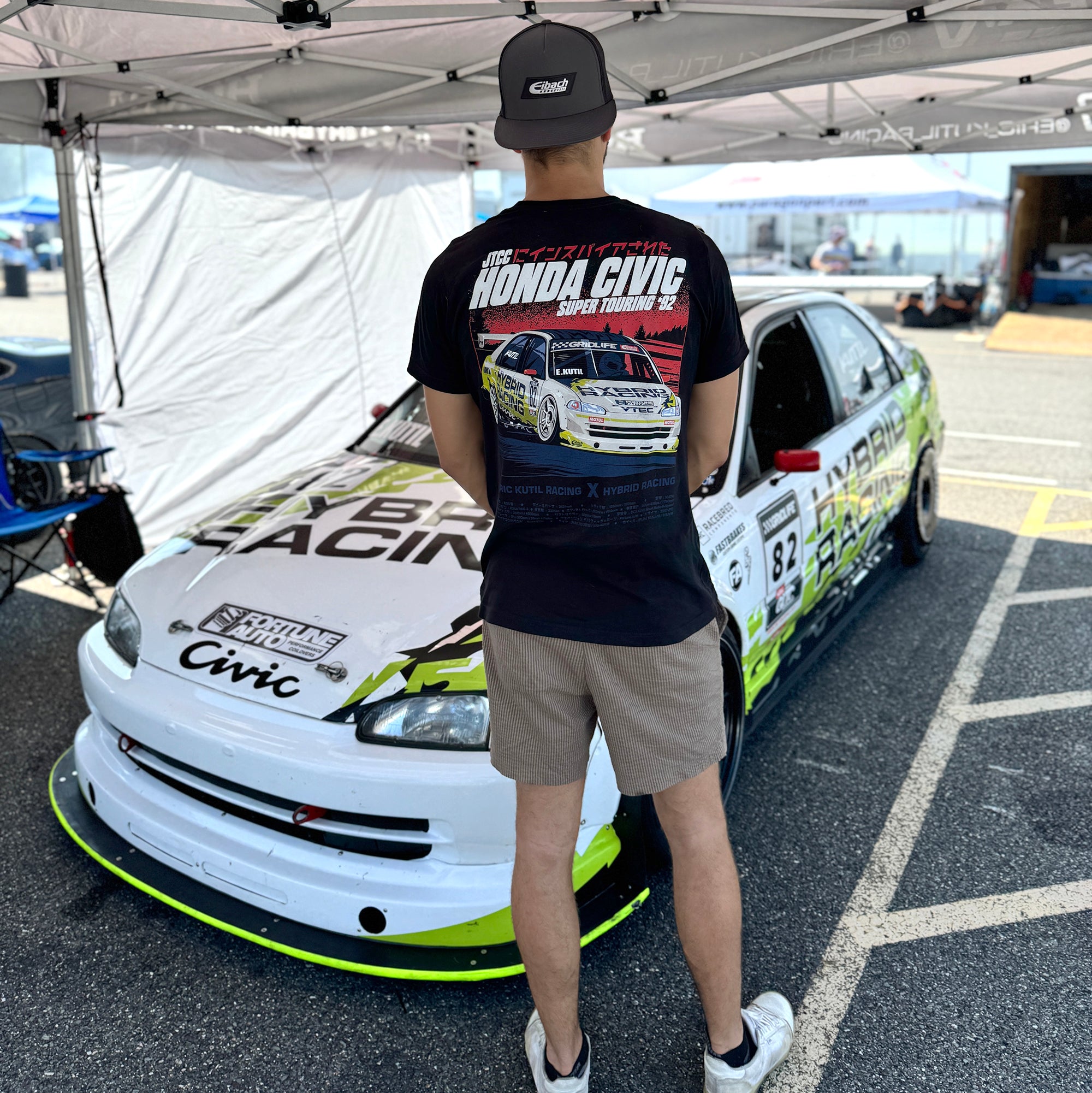 Eric Kutil Racing 2025 JTCC T-Shirt · Hybrid Racing