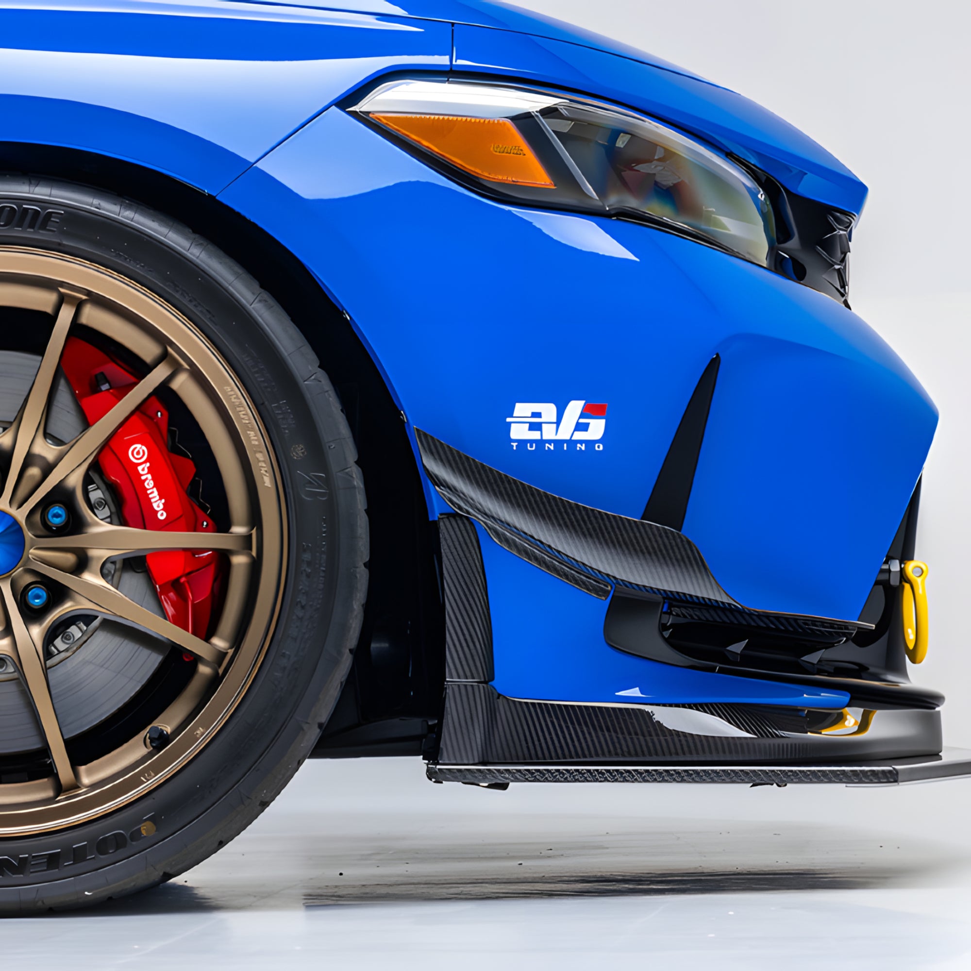 EVS Tuning Carbon Front Canards for FL5 Civic Type R