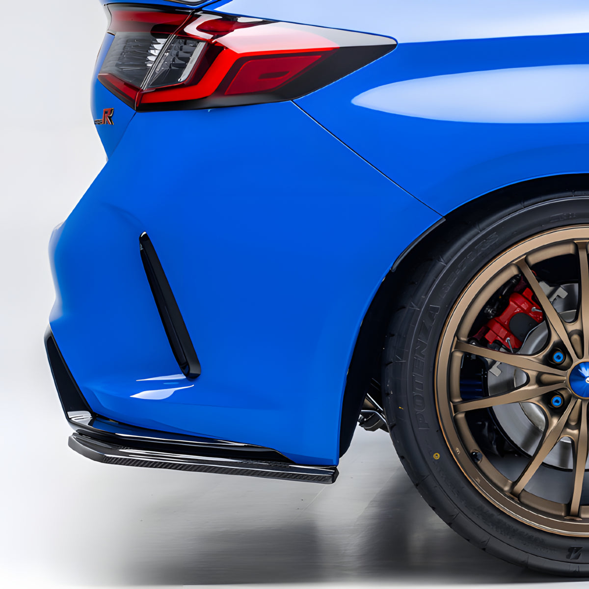 Fl5 Rear EVS Tuning Carbon Rear Side Fins (FL5 Civic Type R) · Hybrid Racing