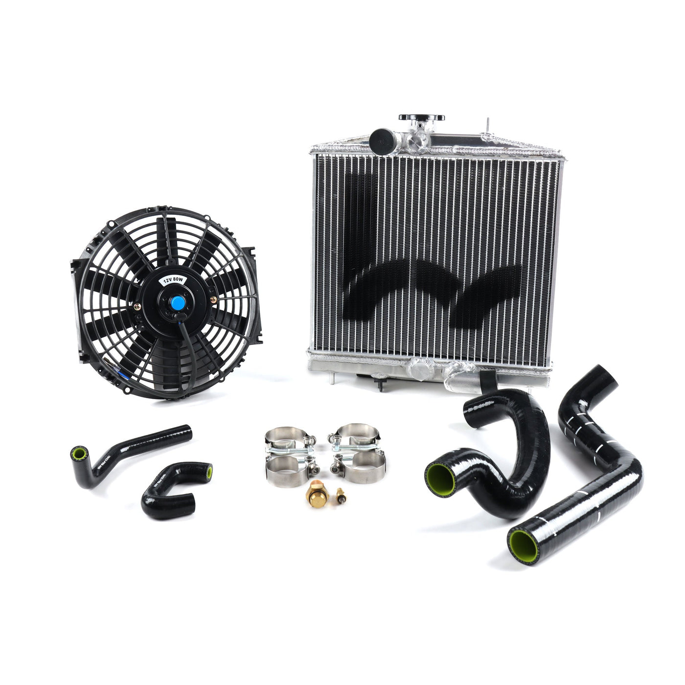 Hybrid Racing K-Swap Cooling Package Half-Size Rad (EG & Del Sol K20A/A2/A3/Z1) HYB-BUN-01-107