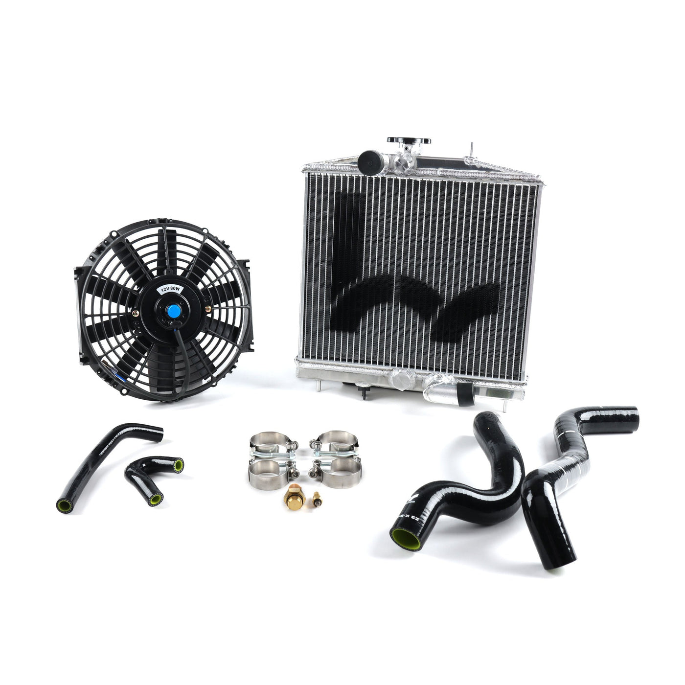 Hybrid Racing K-Swap Cooling Package Half-Size Rad (EG & Del Sol K20Z3/K24) HYB-BUN-01-108