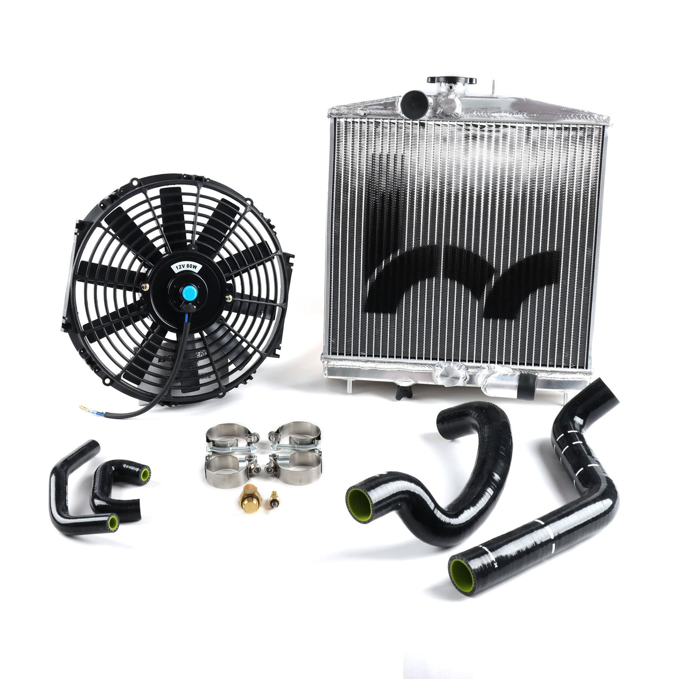 Hybrid Racing K-Swap Cooling Package Half-Size Rad (EK Civic K20A/A2/A3/Z1) HYB-BUN-01-109