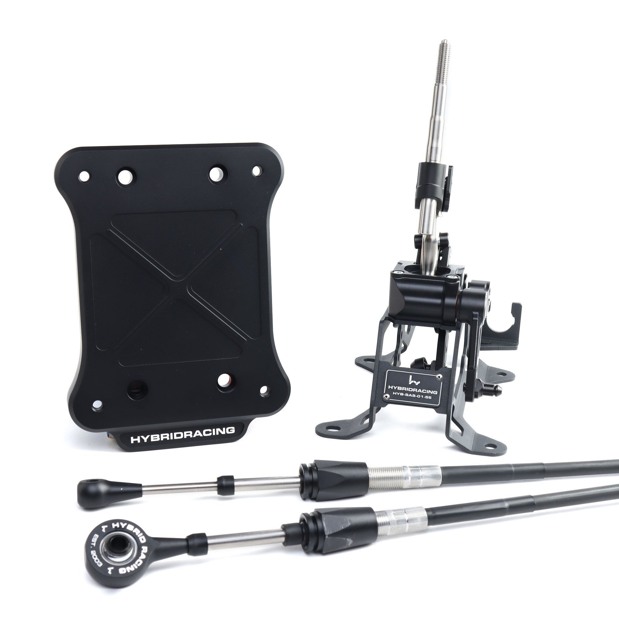 Hybrid Racing B-Series AWD Short Shifter & Cable Combo Black HYB-BUN-01-136