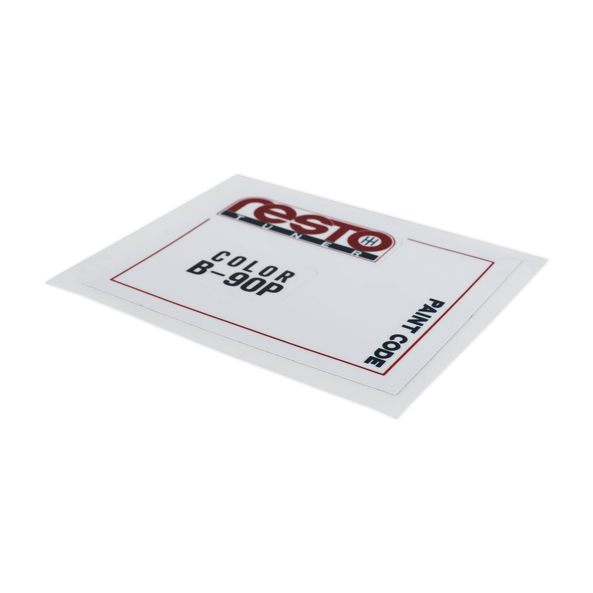 Retuning Home Sticker RestoTuner Honda Paint Code Replacement Decals · Hybrid Racing