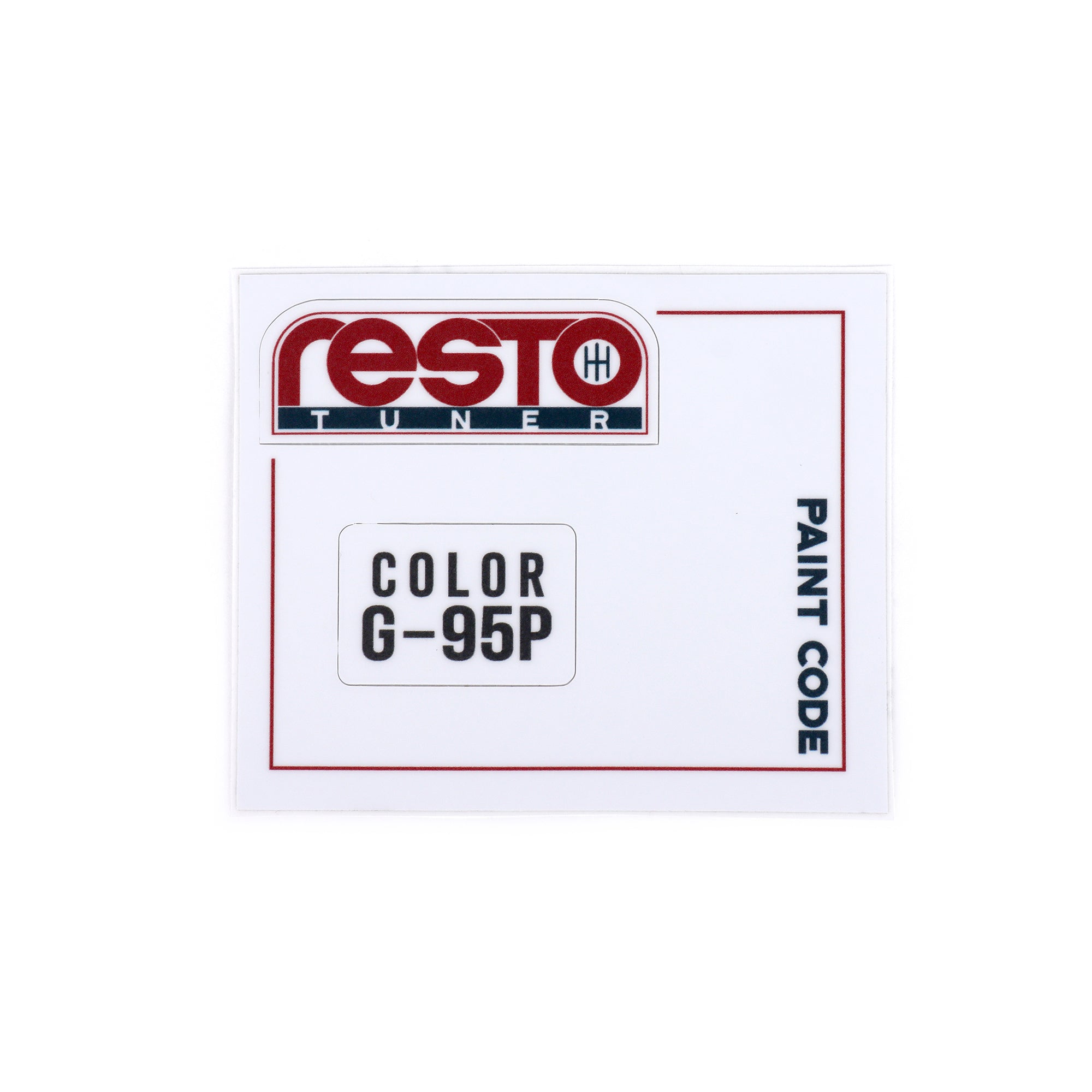 RestoTuner Honda Paint Code Replacement Decals