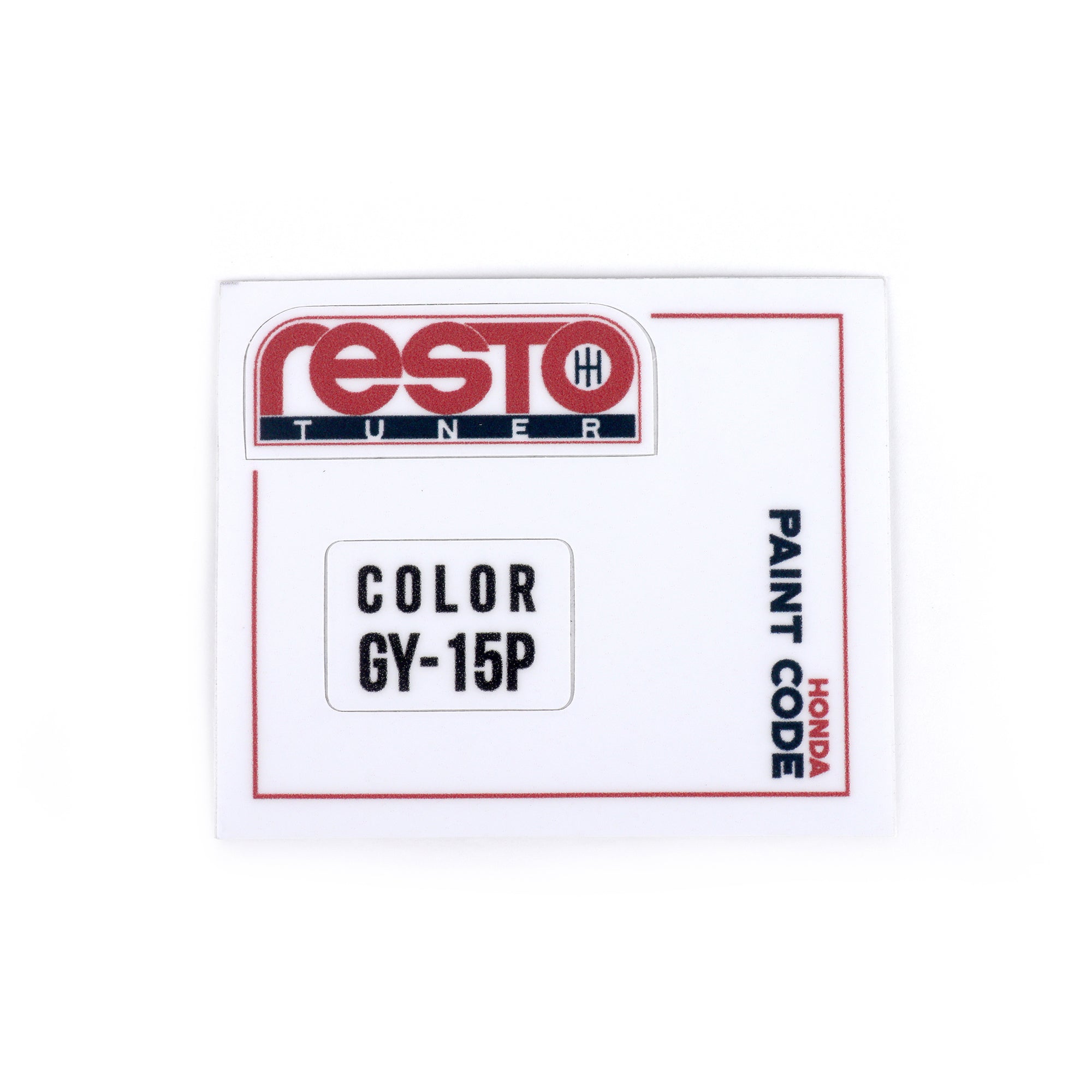 RestoTuner Honda Paint Code Replacement Decals