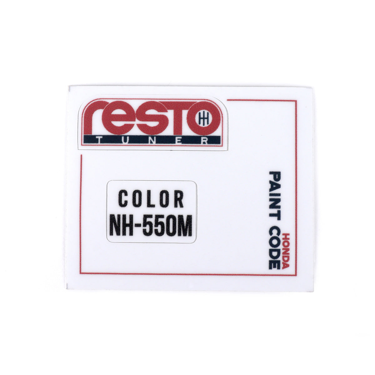 RestoTuner Honda Paint Code Replacement Decals