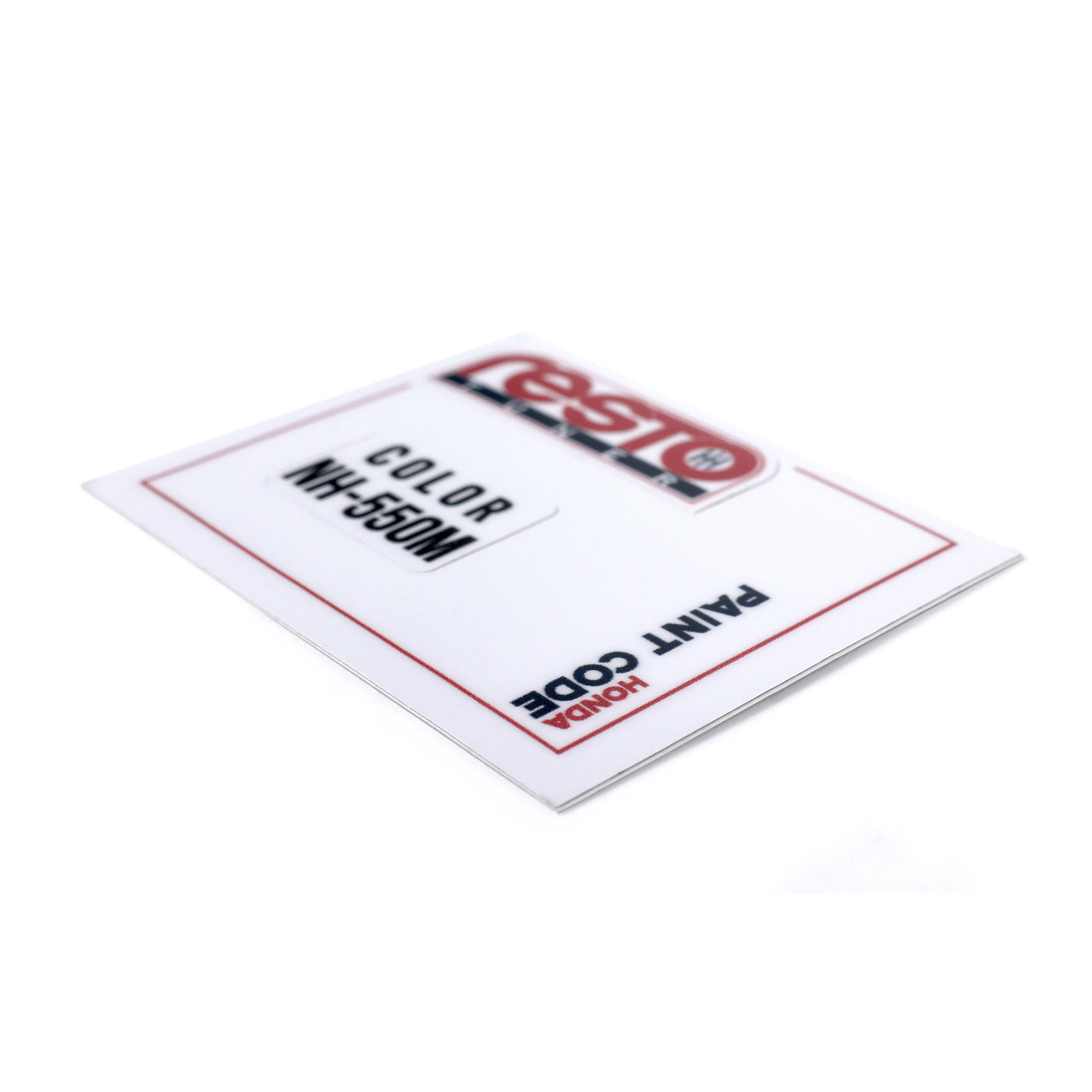 RestoTuner Honda Paint Code Replacement Decals