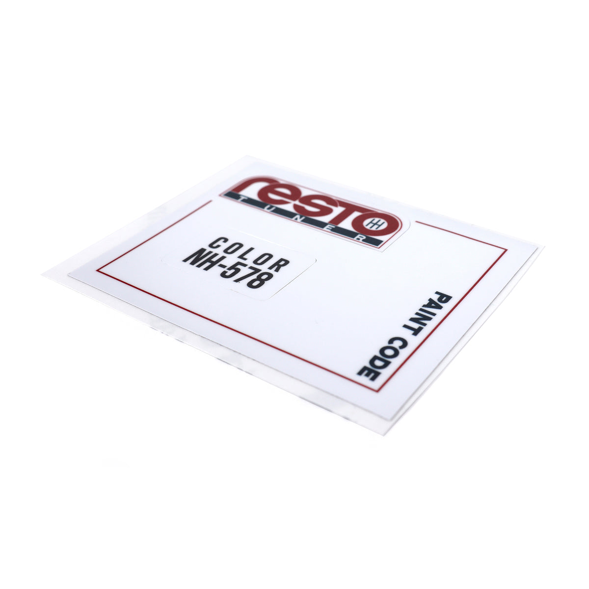 RestoTuner Honda Paint Code Replacement Decals