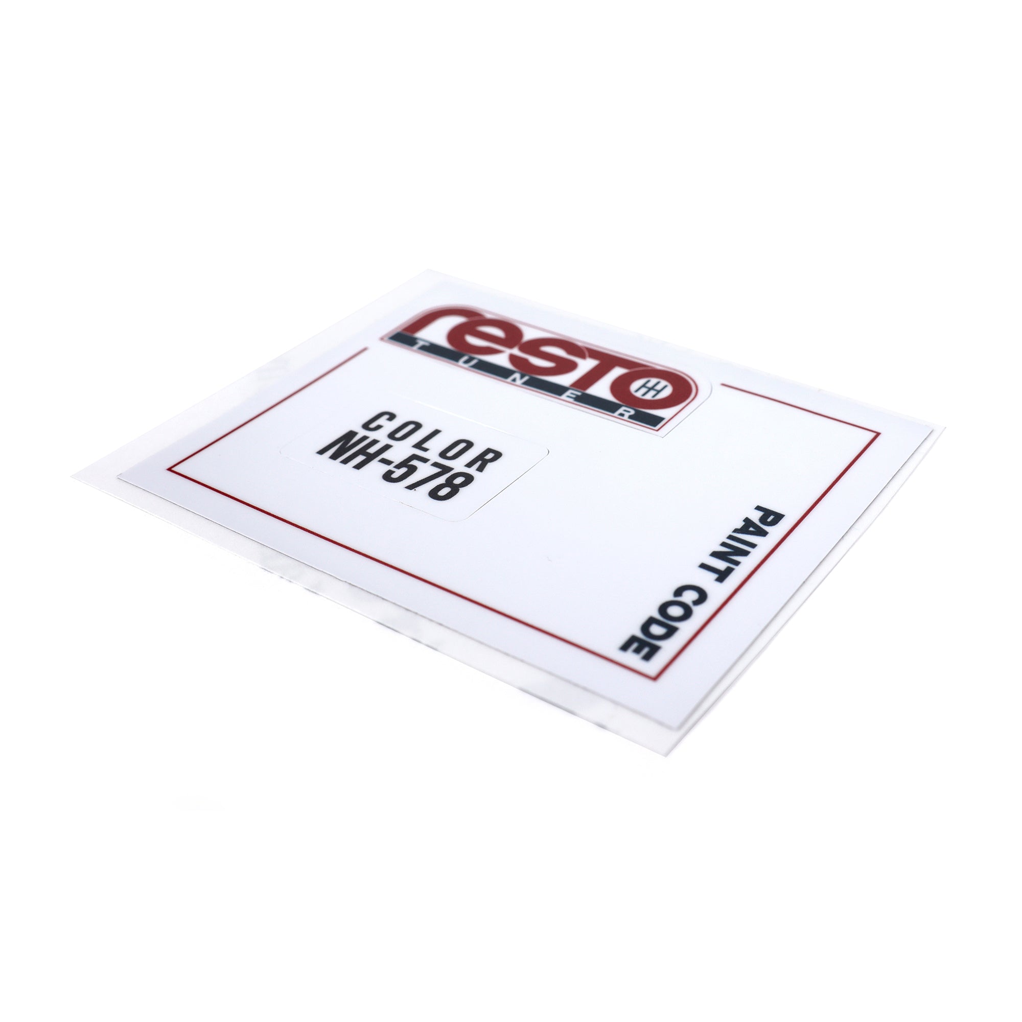 RestoTuner Honda Paint Code Replacement Decals