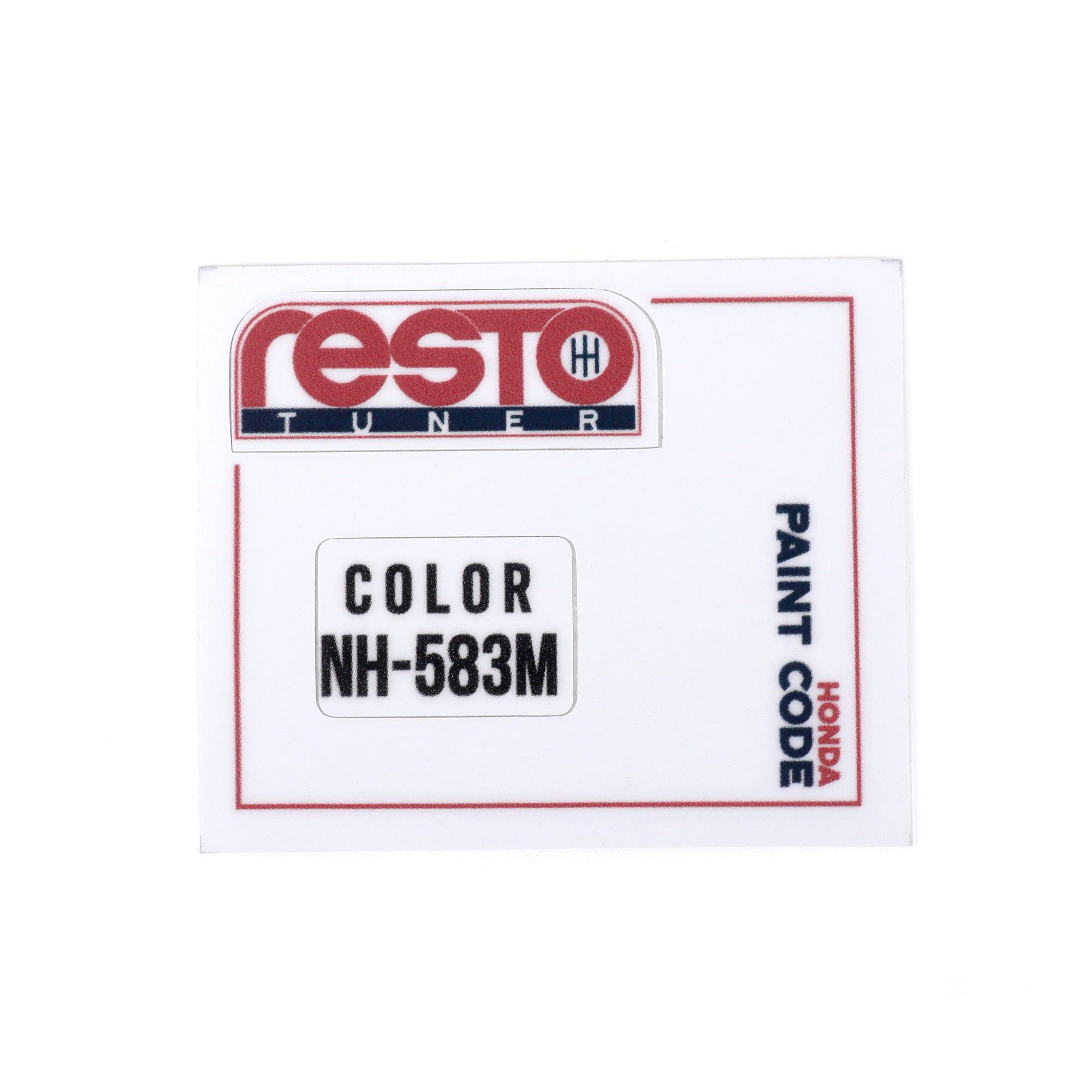 RestoTuner Honda Paint Code Replacement Decals