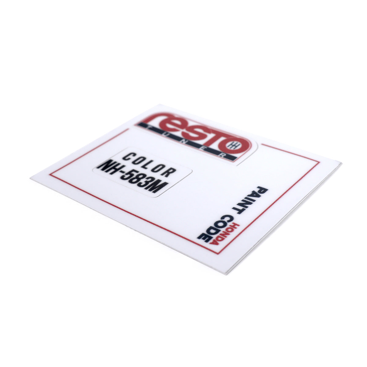 RestoTuner Honda Paint Code Replacement Decals