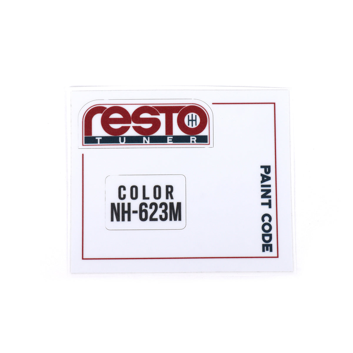 RestoTuner Honda Paint Code Replacement Decals