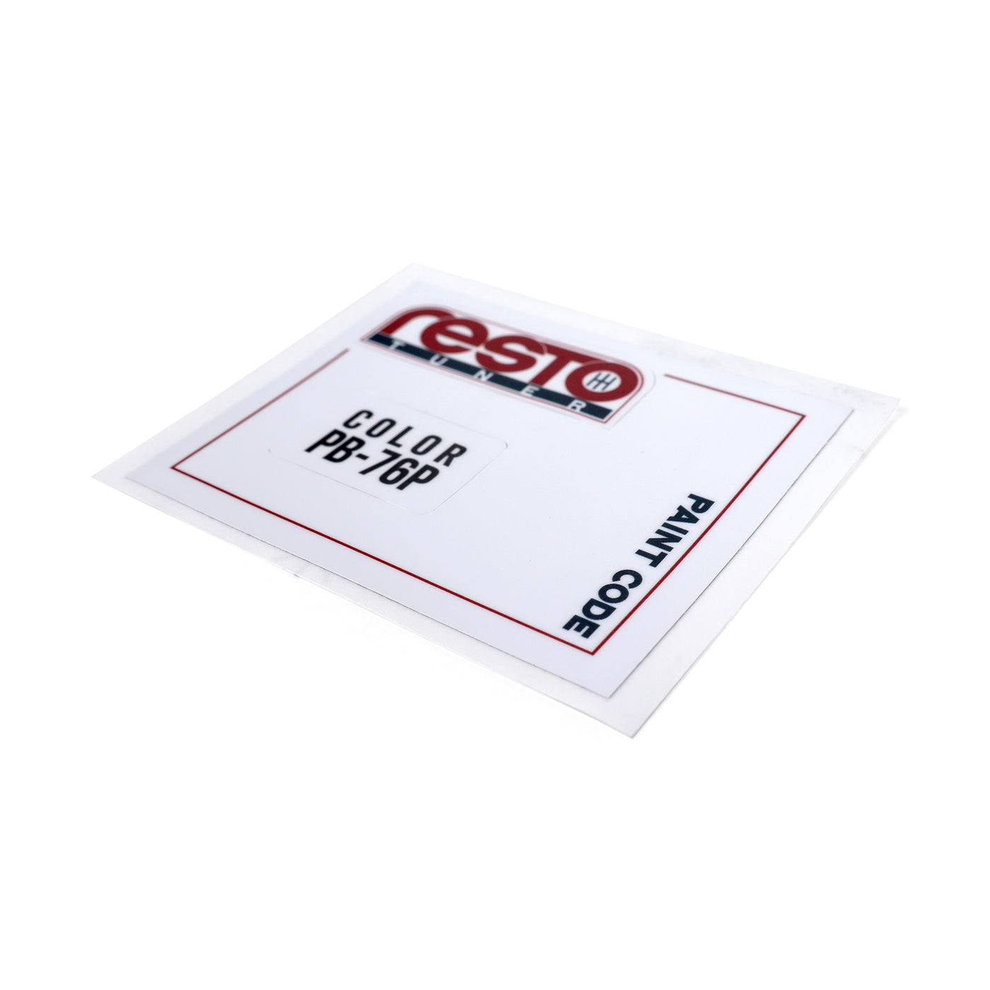 RestoTuner Honda Paint Code Replacement Decals