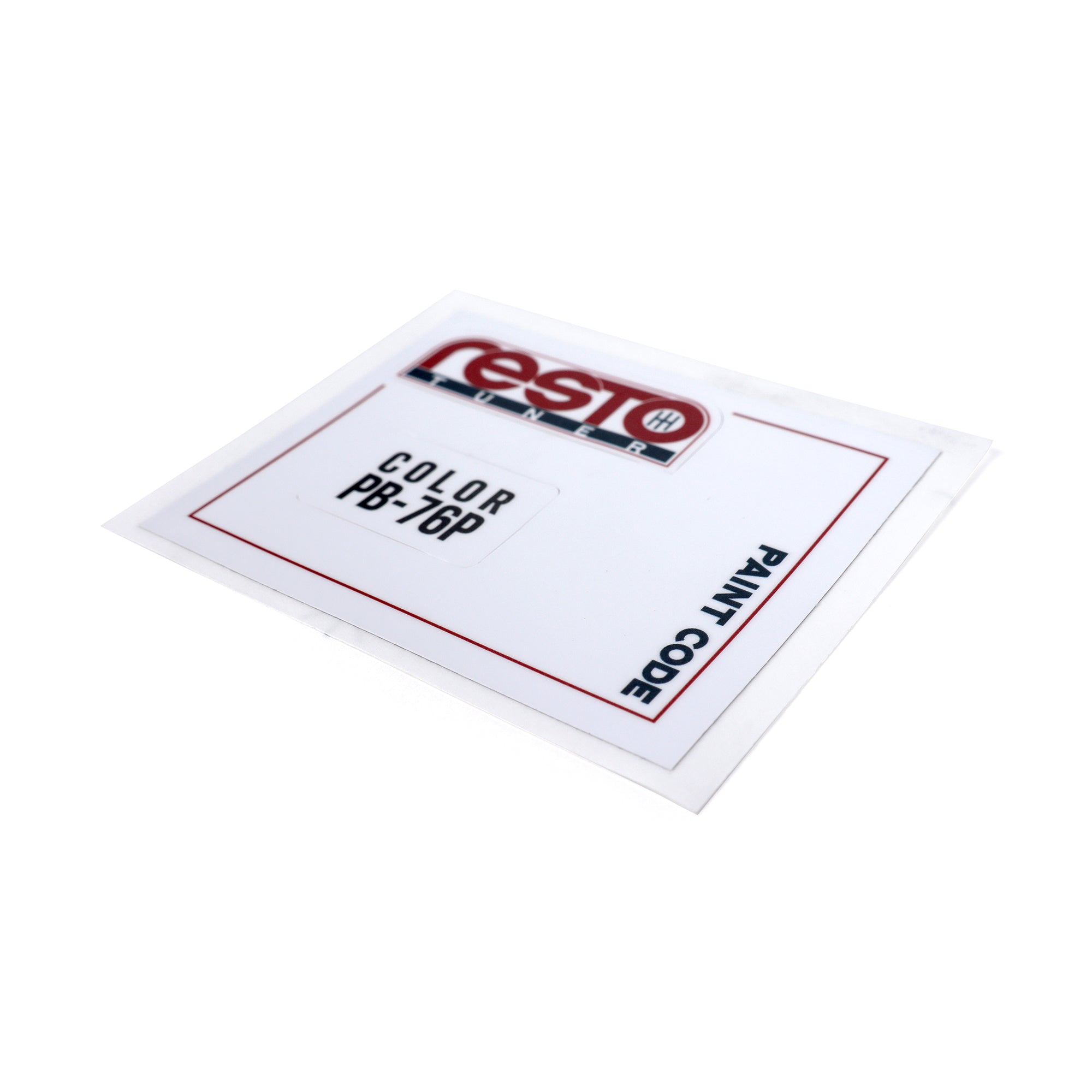 RestoTuner Honda Paint Code Replacement Decals
