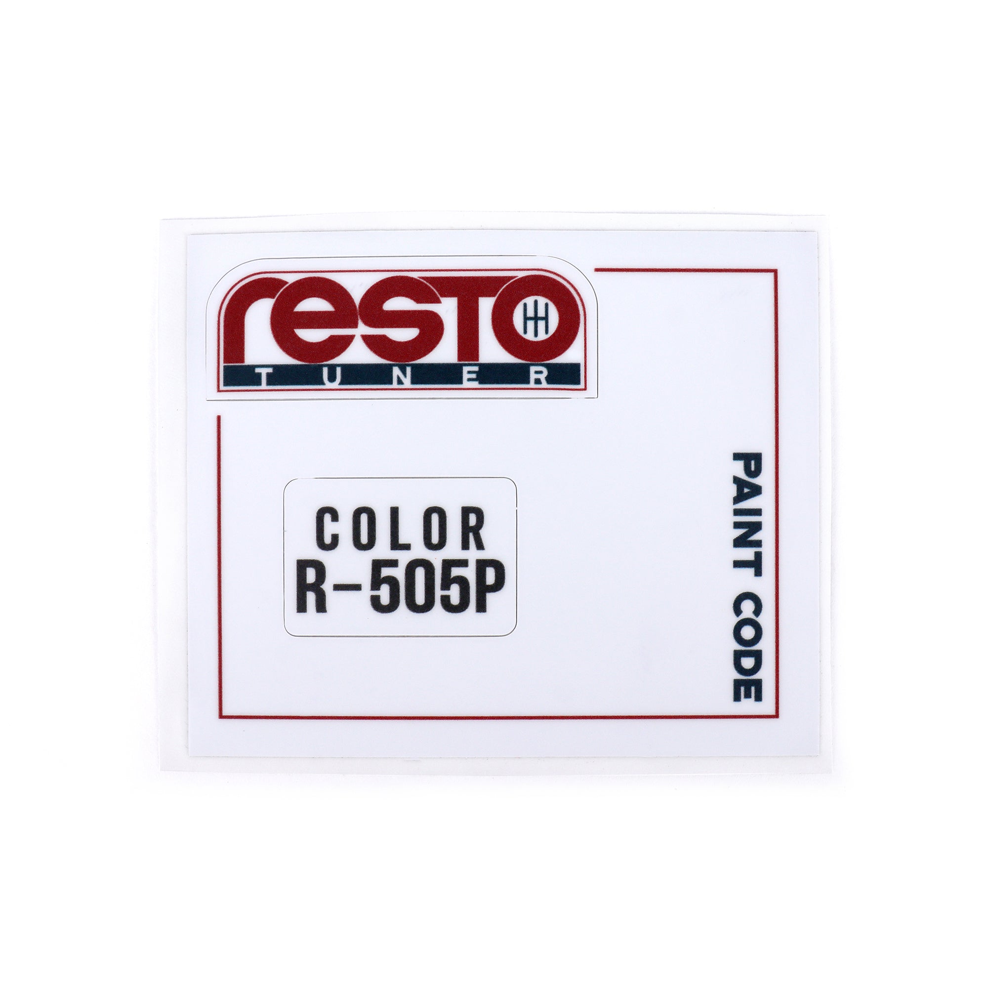 RestoTuner Honda Paint Code Replacement Decals