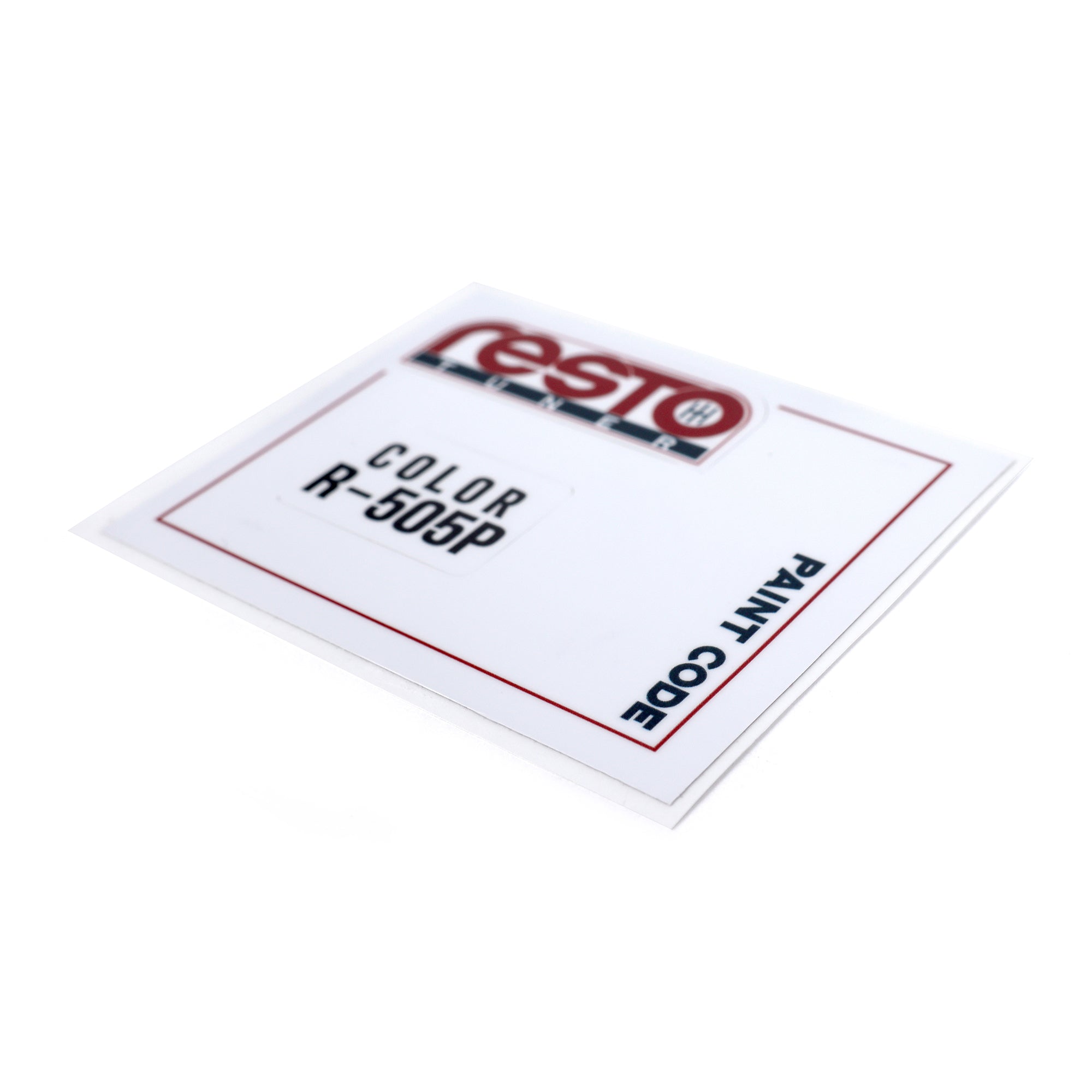 RestoTuner Honda Paint Code Replacement Decals